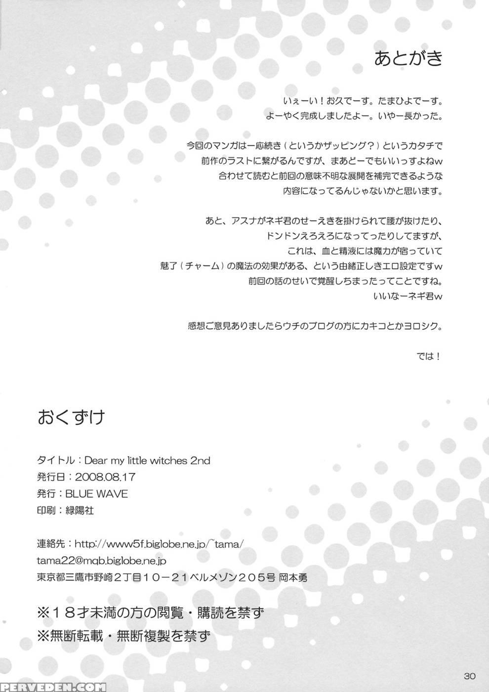 Dear My Little Witches 2nd - Mahou Sensei Negima 1