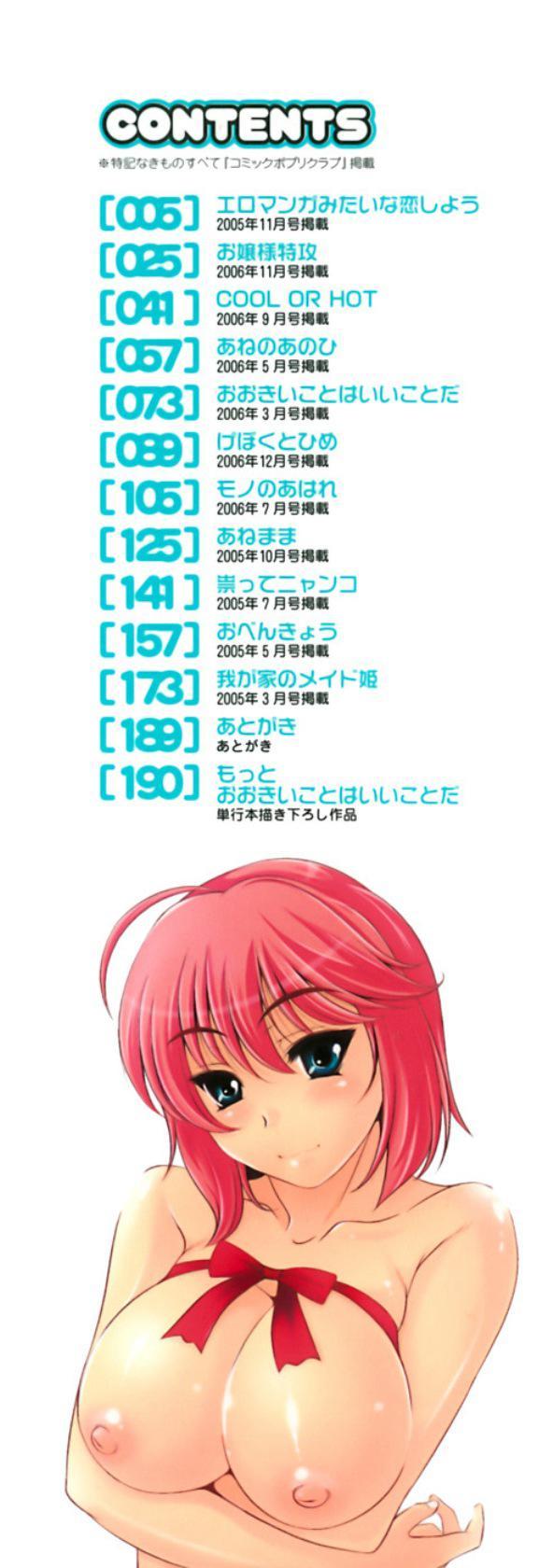 Let's Fall In Love Like In An Ero-manga 0: Contents