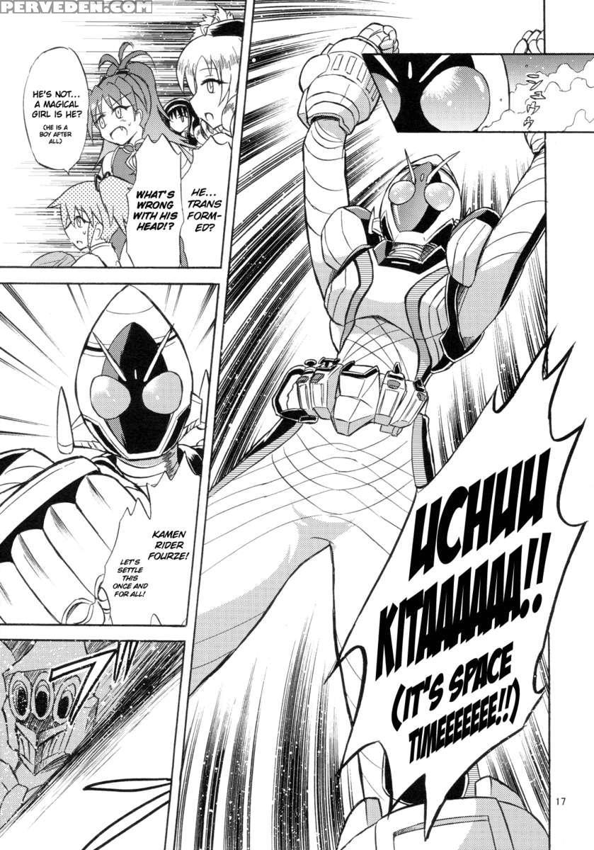 Magical Girl X Kamen Rider, Sayaka & Fourze - Great War Of Mitakihara Magimix 1