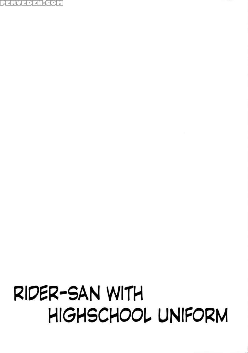 Rider San With Highschool Uniform 1
