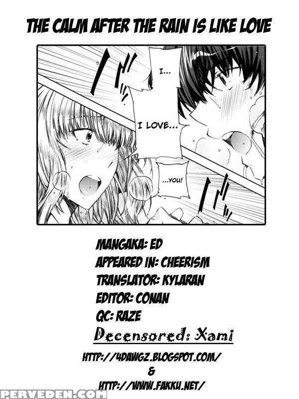 The Calm After The Rain Is Like Love - Ed - English 1