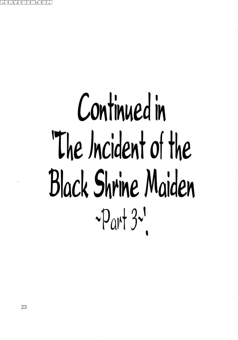 The Incident Of The Black Shrine Maiden ~part 2~ - Touhou Project 1