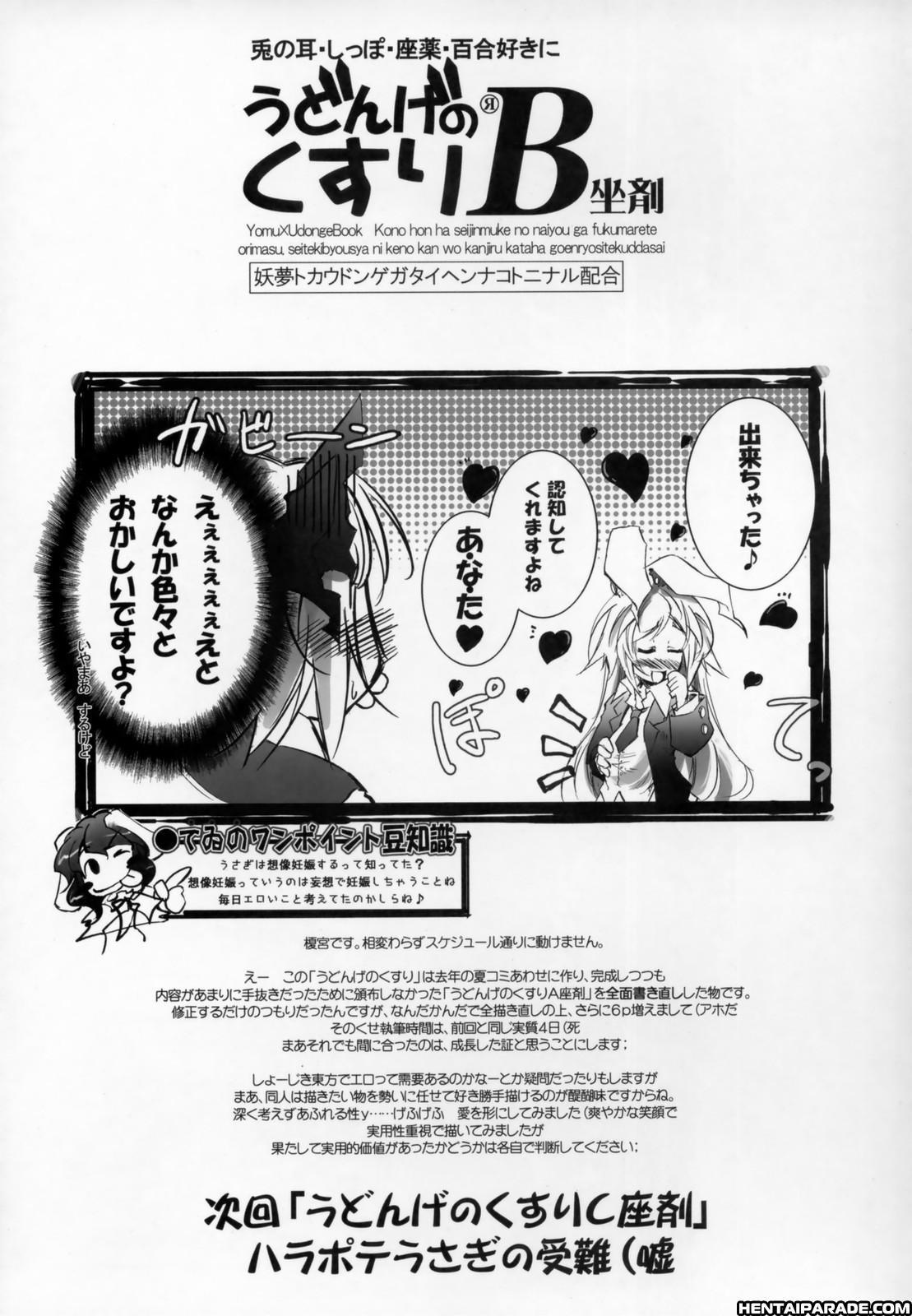 Touhou Dj - Touhou Usagigatsu Matsuri 0: Oneshot