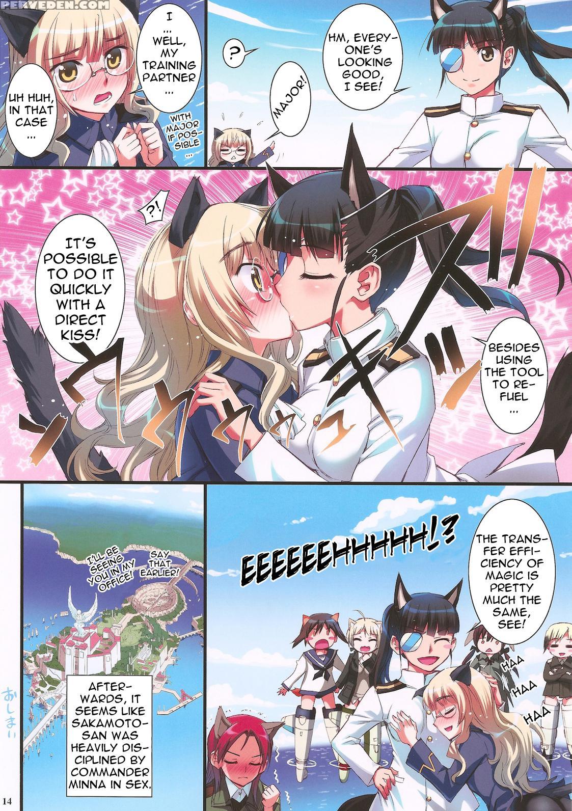 Witch Mid-air Rotation + Paper - Strike Witches Chapter 1 Page 14