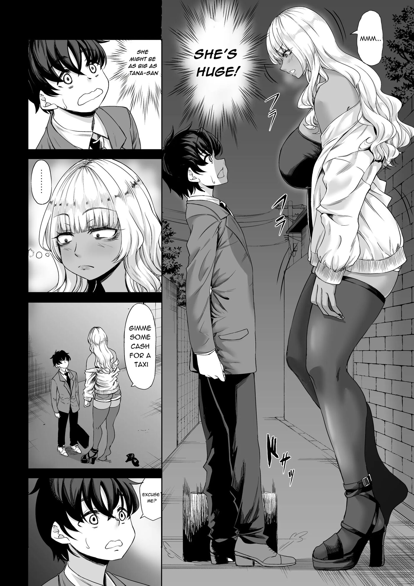 A 211cm Tall Jirai-kei Girl Has Her Eyes On Me, And I Can't Escape Chapter 3 Page 4