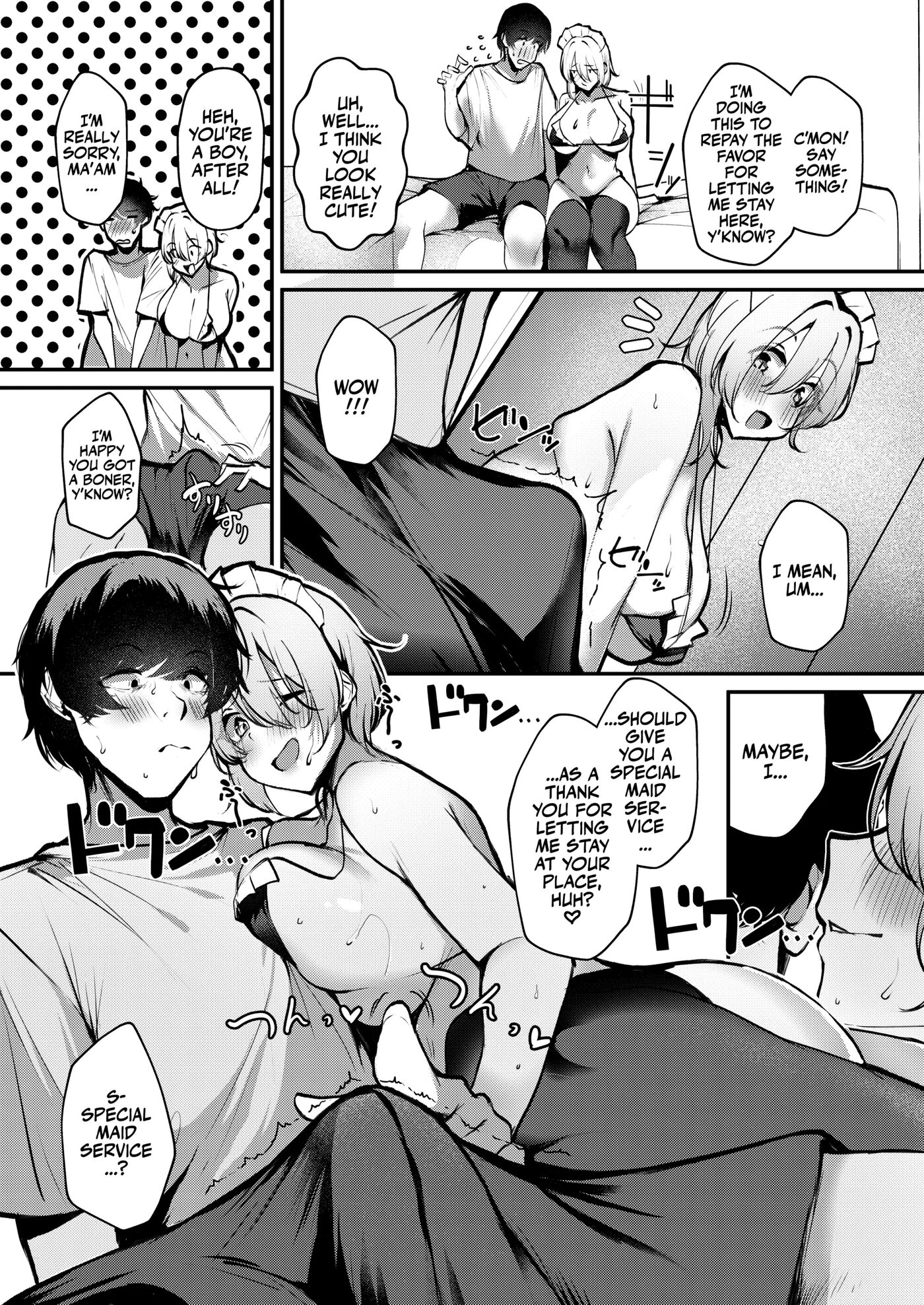 A Big-tittied Gyaru Missed The Last Train And Put On A Maid Bikini In Exchange For Staying The Night! 1