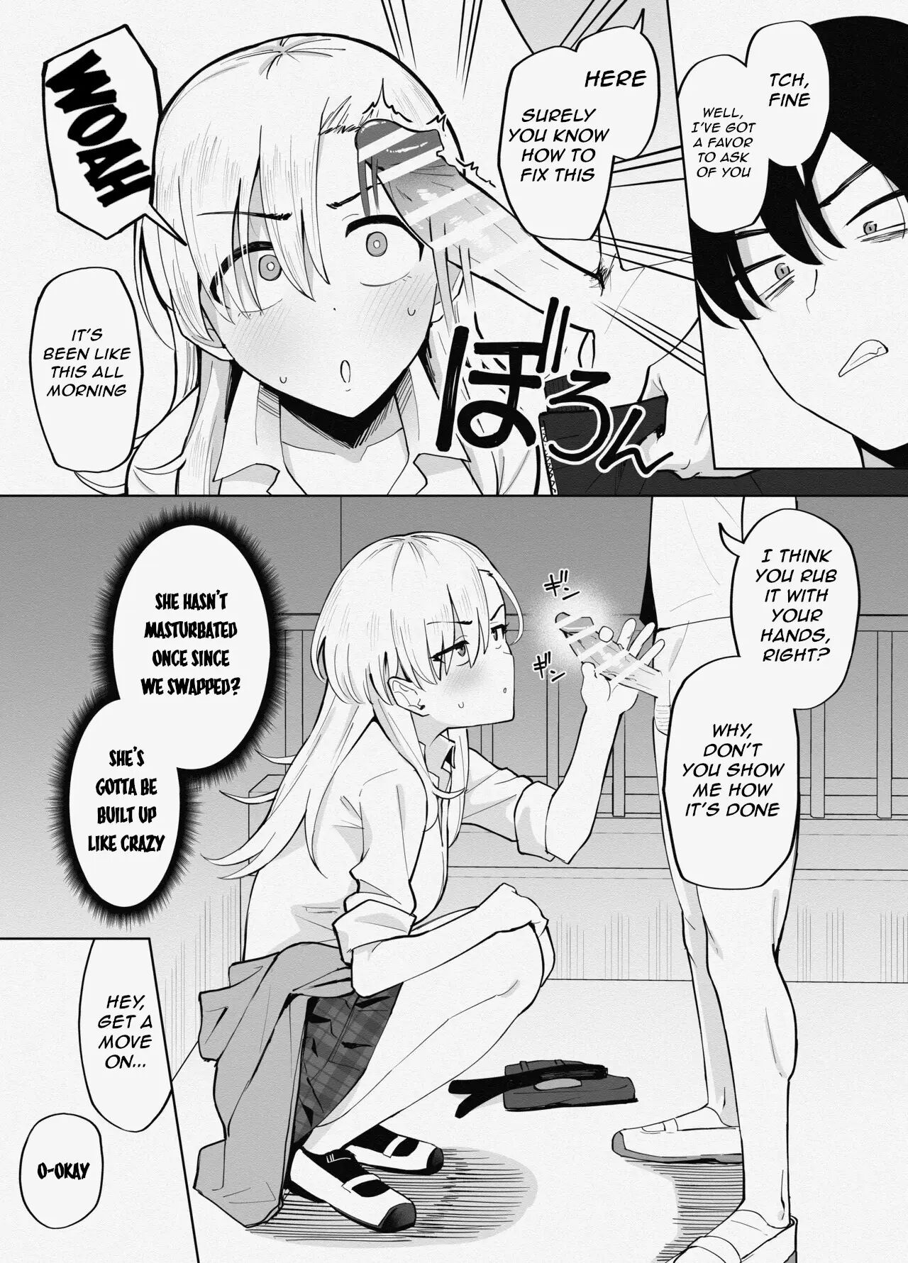 A Story About A Man Who Swaps Bodies With A Yankee Girl And Ends Up Having To Satisfy His Old Penis 1