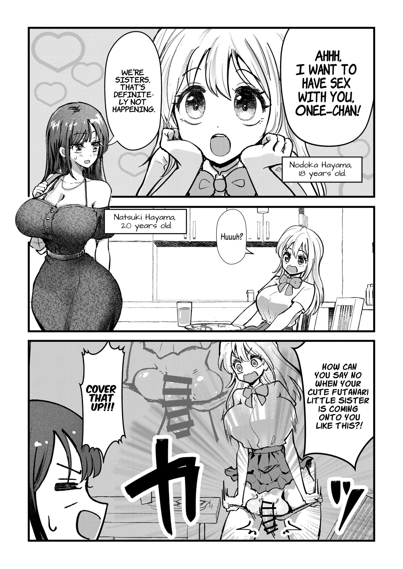 A Story Where A Futanari Little Sister Rapes Her Sleeping Onee-chan 1