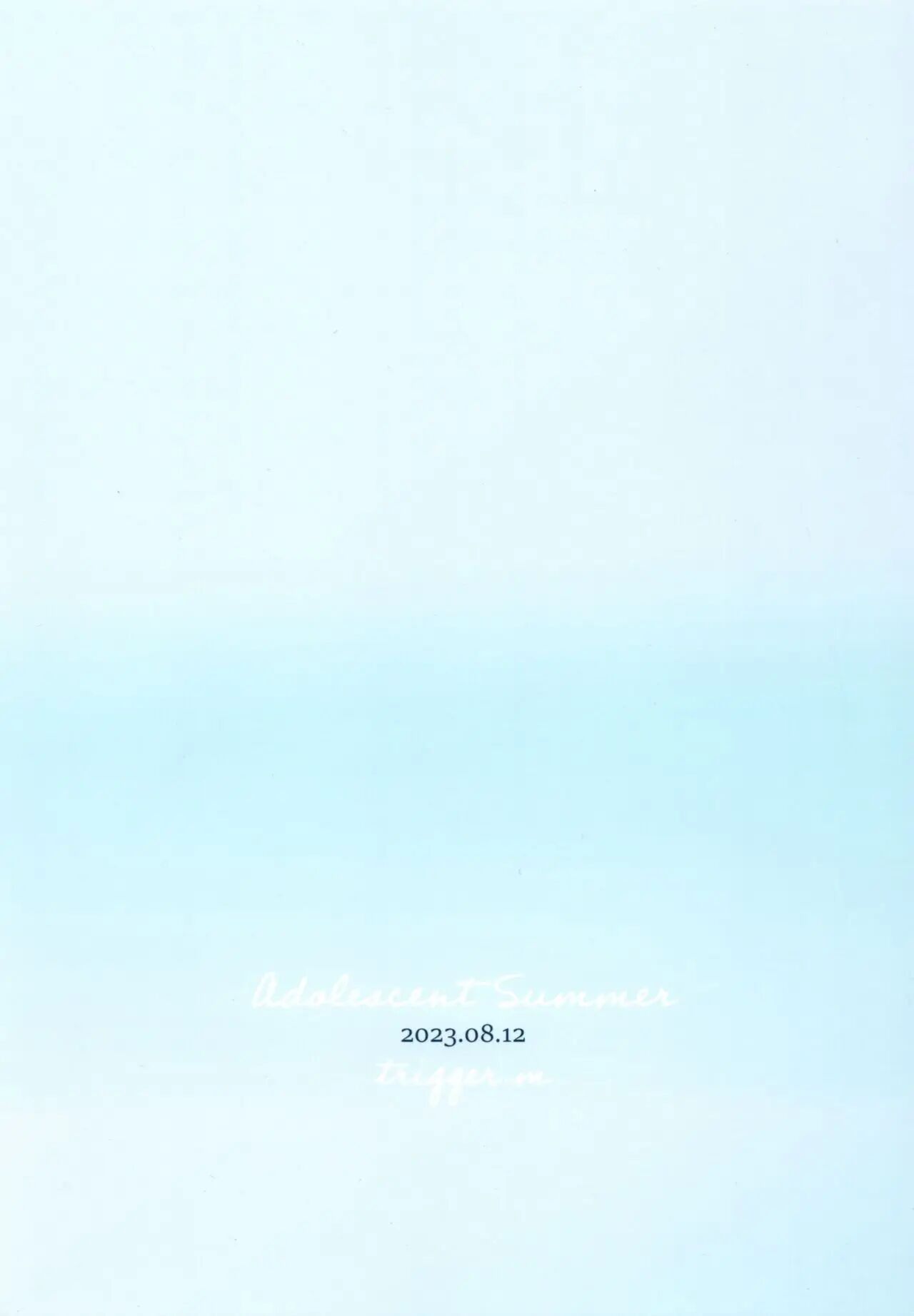 Adolescent Summer [yaoi] 1