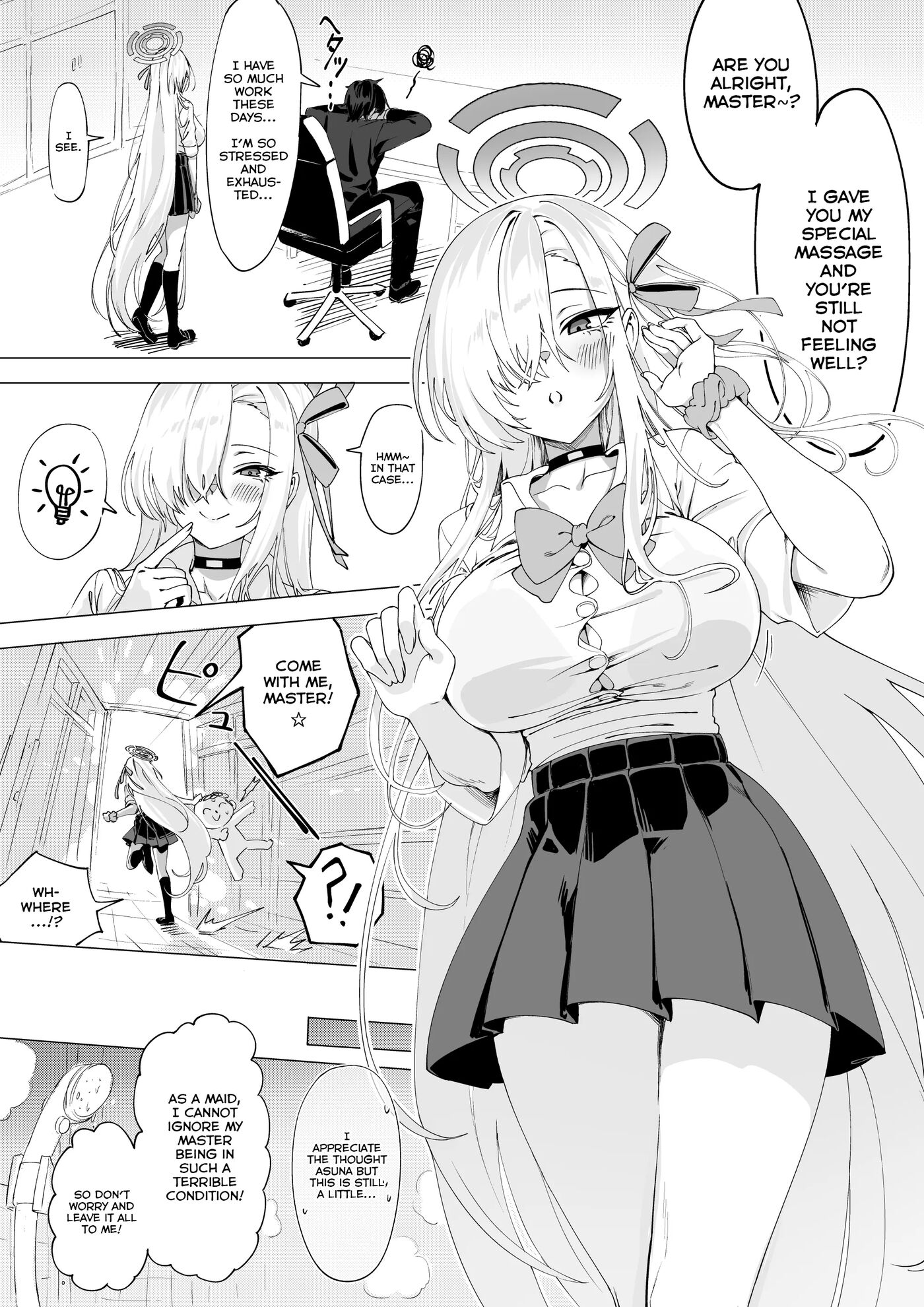 Asuna Wants To Cheer Up Master 1