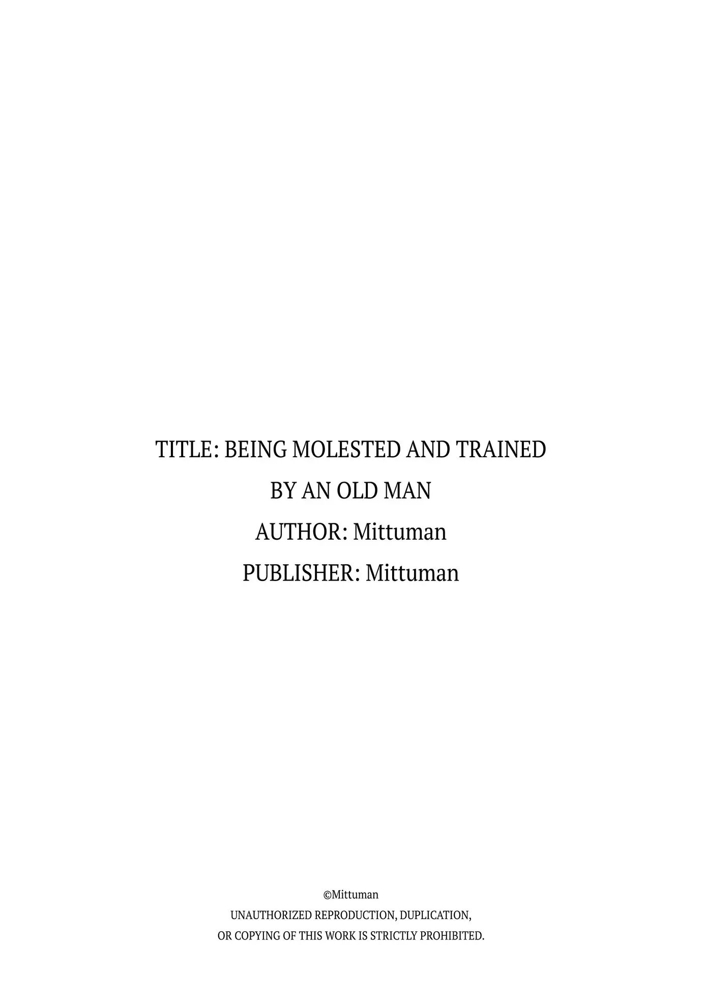 Being Molested And Trained By An Old Man 1