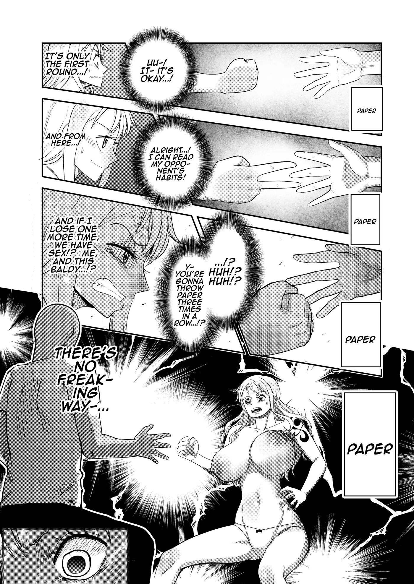 Book About Nami Getting Taught A Lesson By A Bald Mob In Strip Rock, Paper, Scissors 1