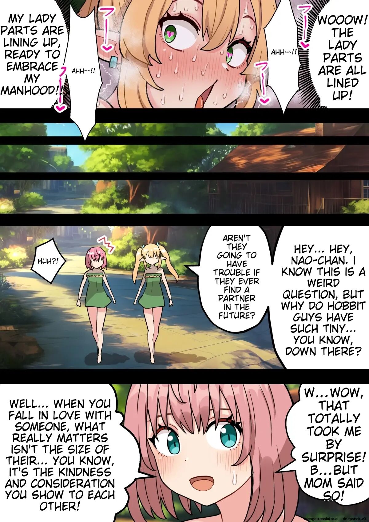 Cumming With A Big Dick Feels Really Good! A Story About A Short Futanari Hobbit Girl With An Uncircumcised Dick Turning Into A Sex Monster Because Of A Cock Ring! 1