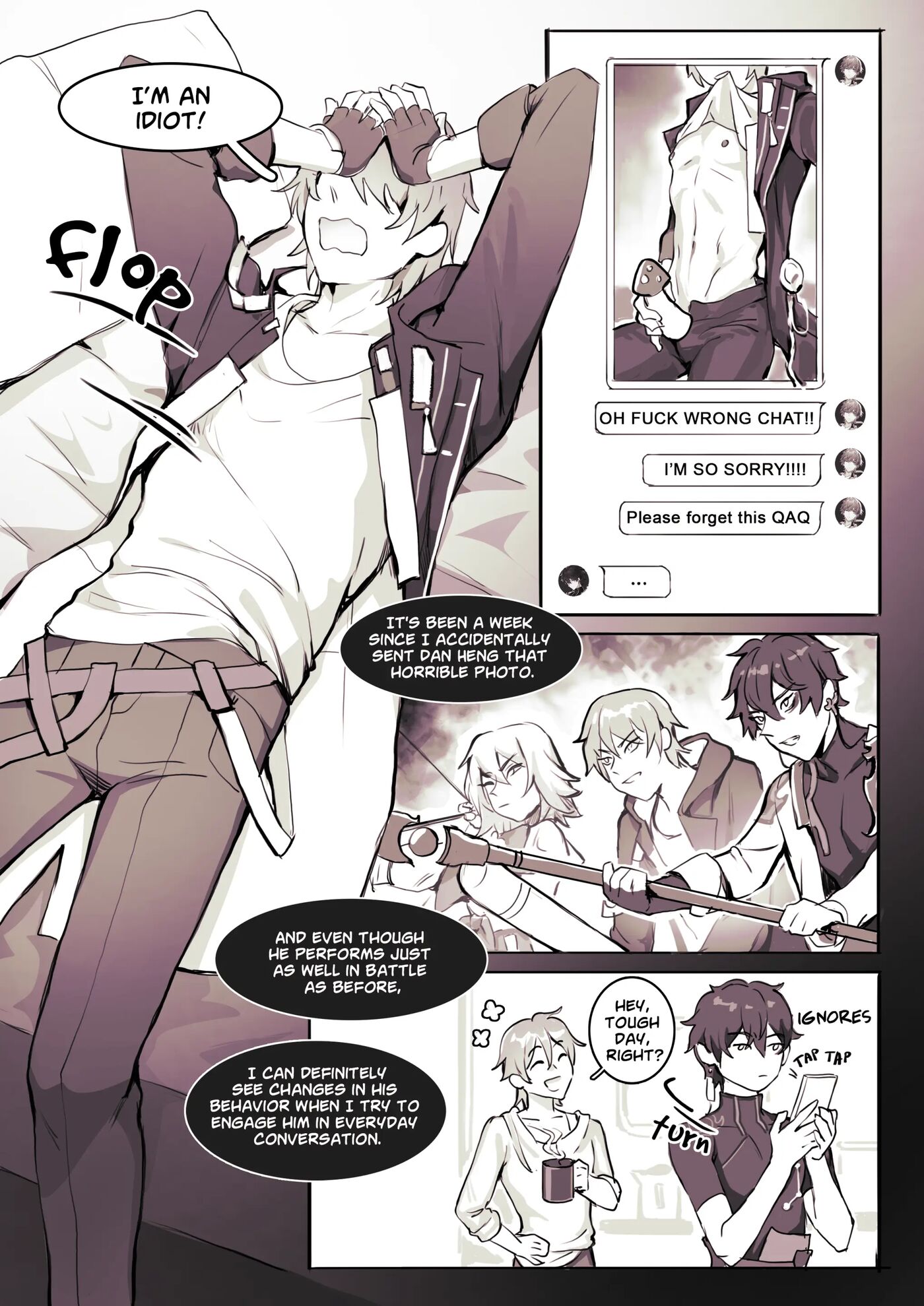 Dan Heng Received Nude Photos From Caelus [yaoi] 1