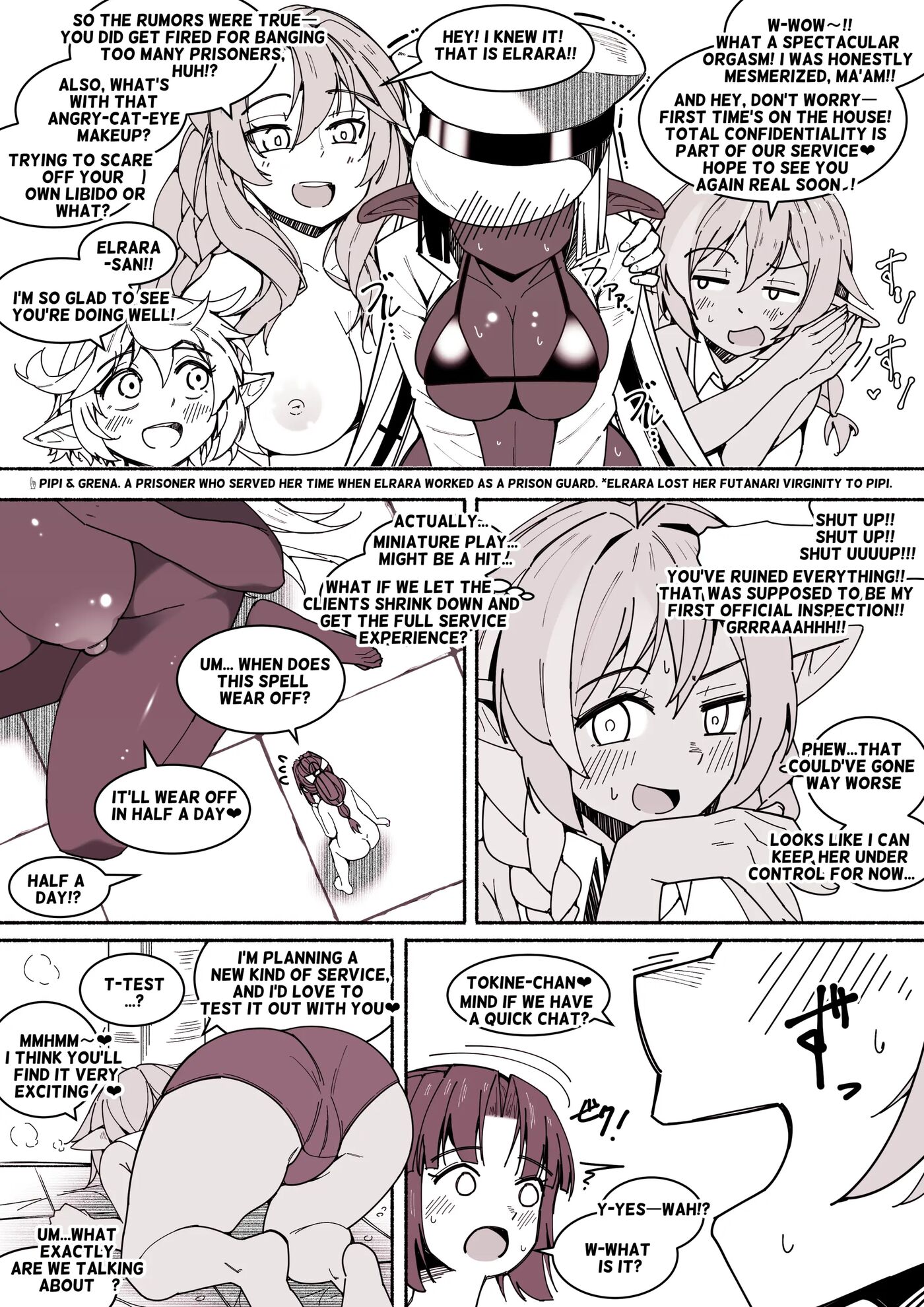 Dickgirl To Futanari Dark Elf To Kobito-ka - Tainai Kaiki 1