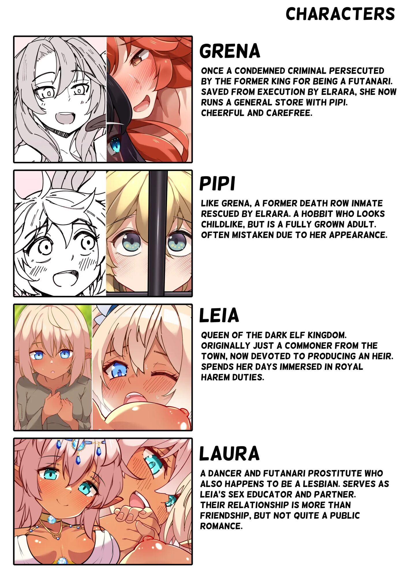 Dickgirl To Futanari Dark Elf To Kobito-ka - Tainai Kaiki 1