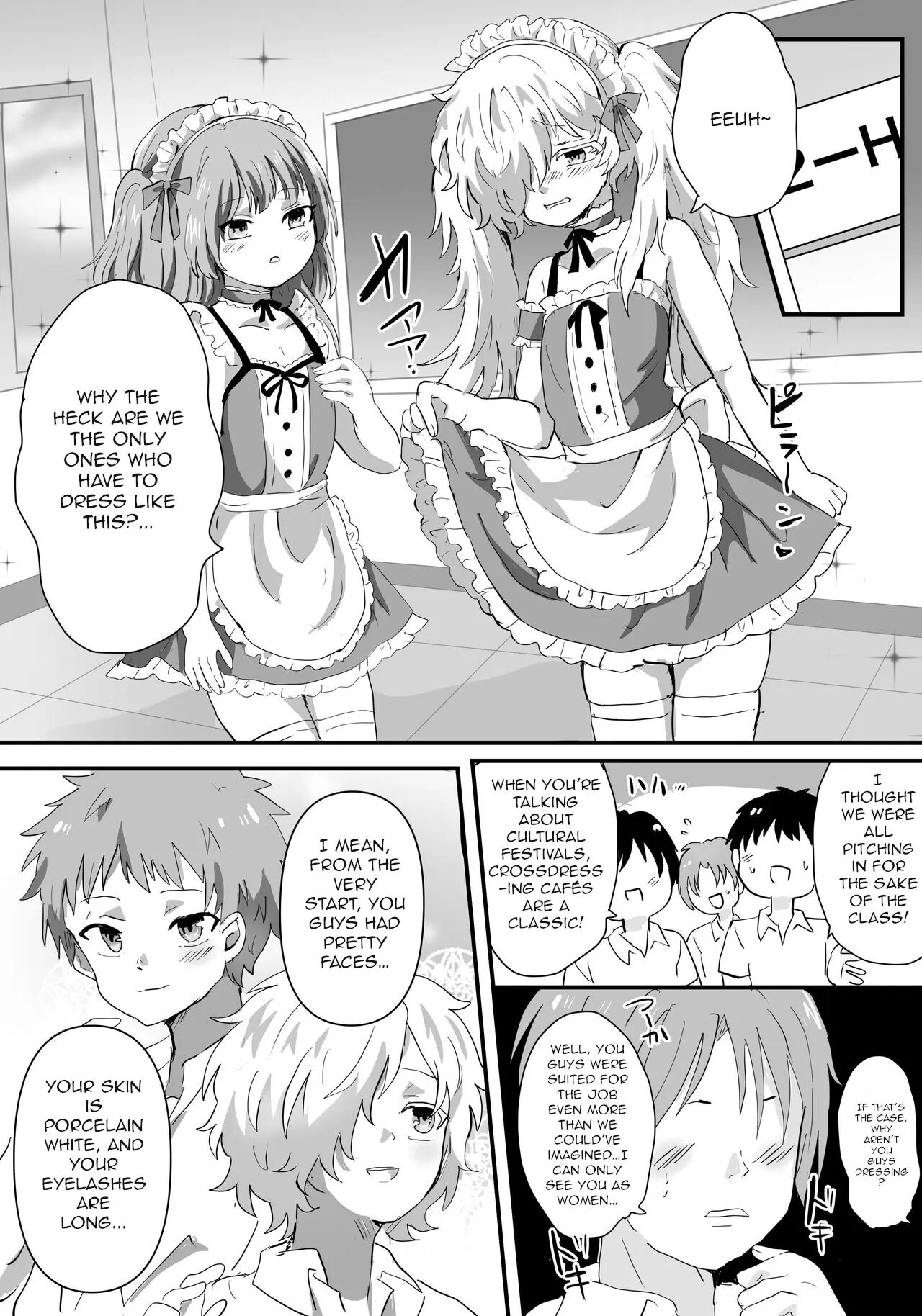 Feminized Crossdressing Maids That Became Everyone's Cumdumps [yaoi] 1
