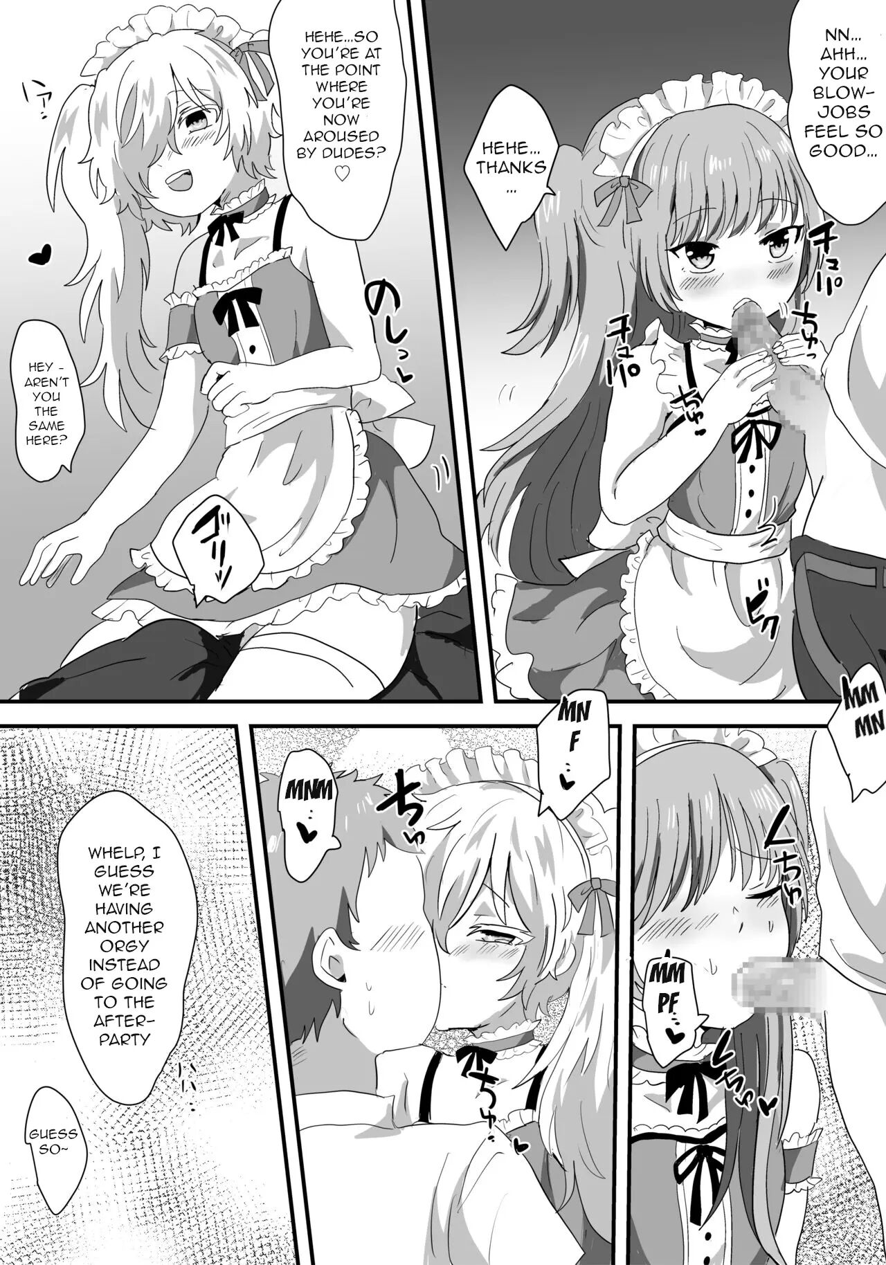 Feminized Crossdressing Maids That Became Everyone's Cumdumps [yaoi] 1
