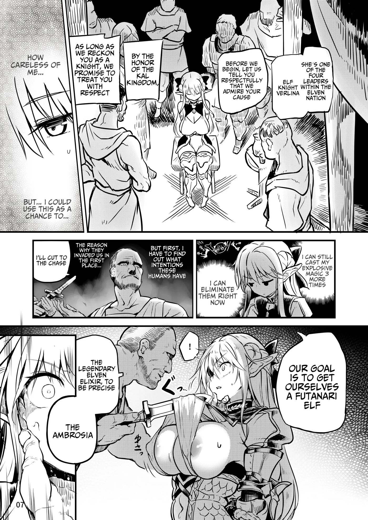 Futanari Elf Onna Kishi Verina Ryojoku Sakusei Kangoku 1
