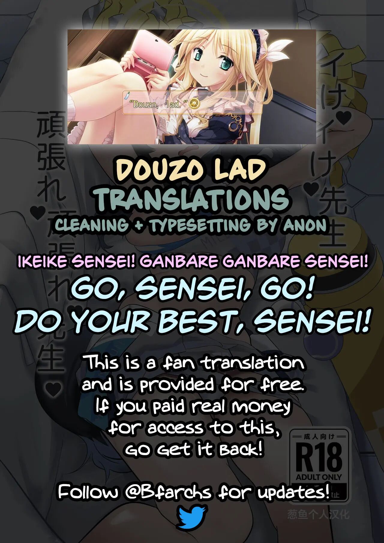 Go, Sensei, Go! Do Your Best, Sensei! 1