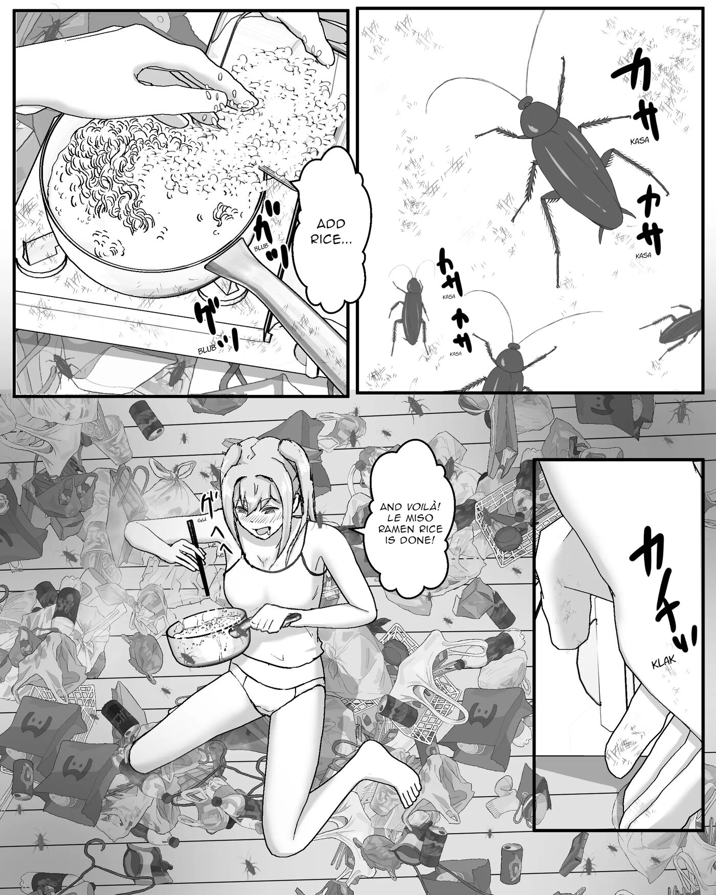 Gomi Yashiki Onna No Waki Mushi Onanie 1