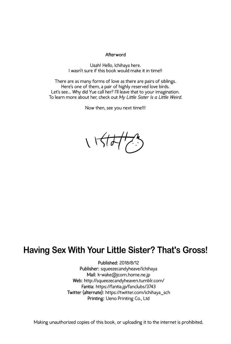 Having Sex With Your Little Sister? That's Gross! Chapter 1 Page 25