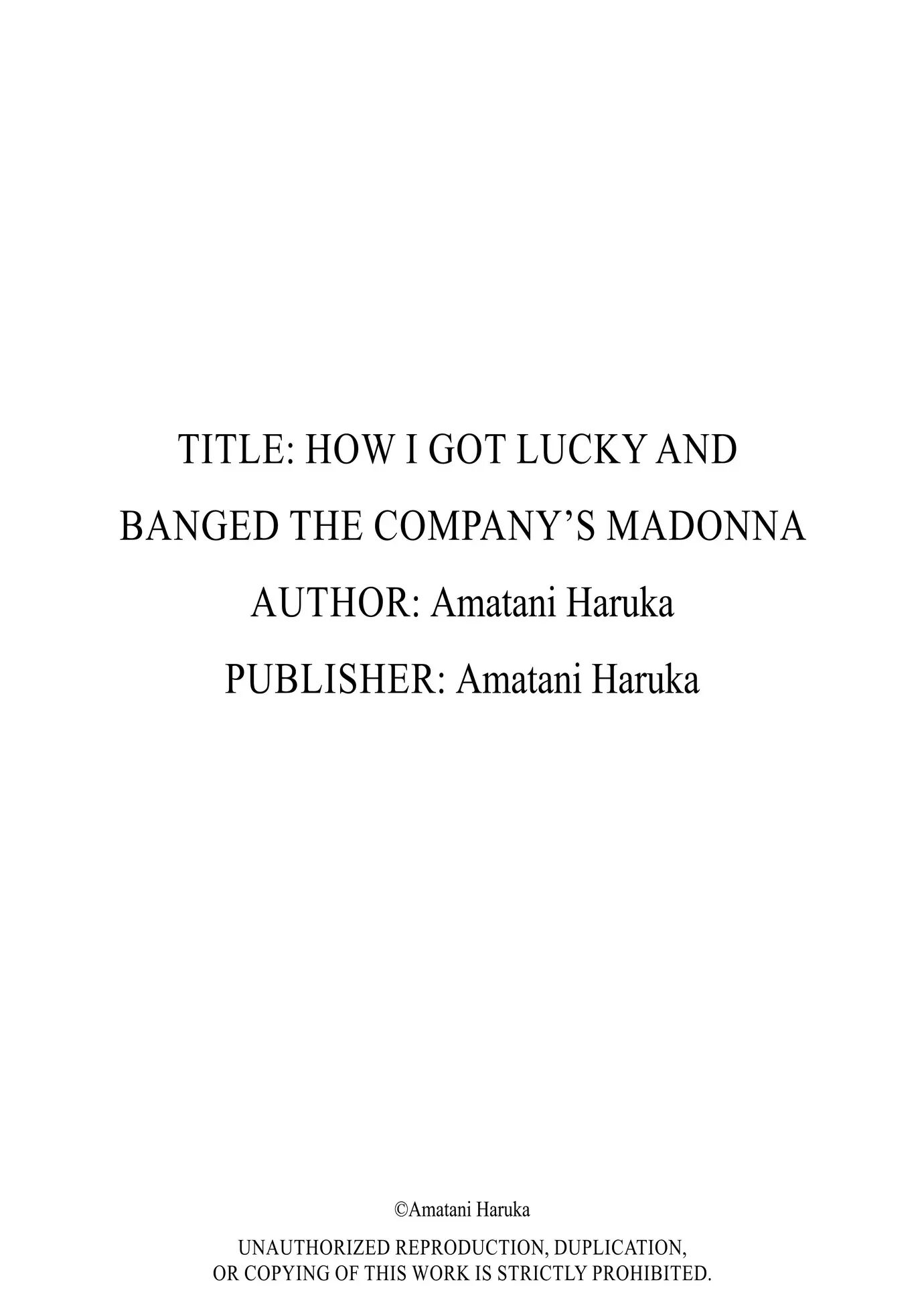 How I Got Lucky And Banged The Company's Madonna 1