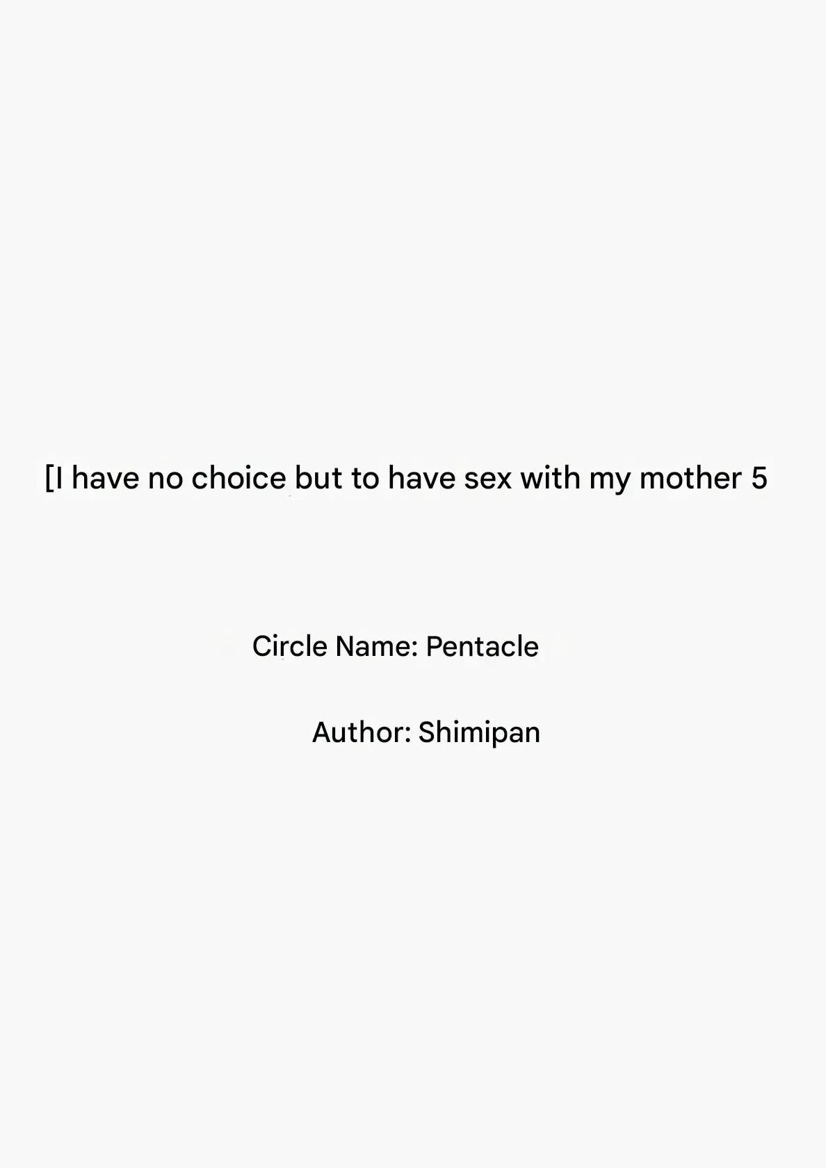 I Have No Choice But To Have Sex With My Mother Chapter 5 Page 37