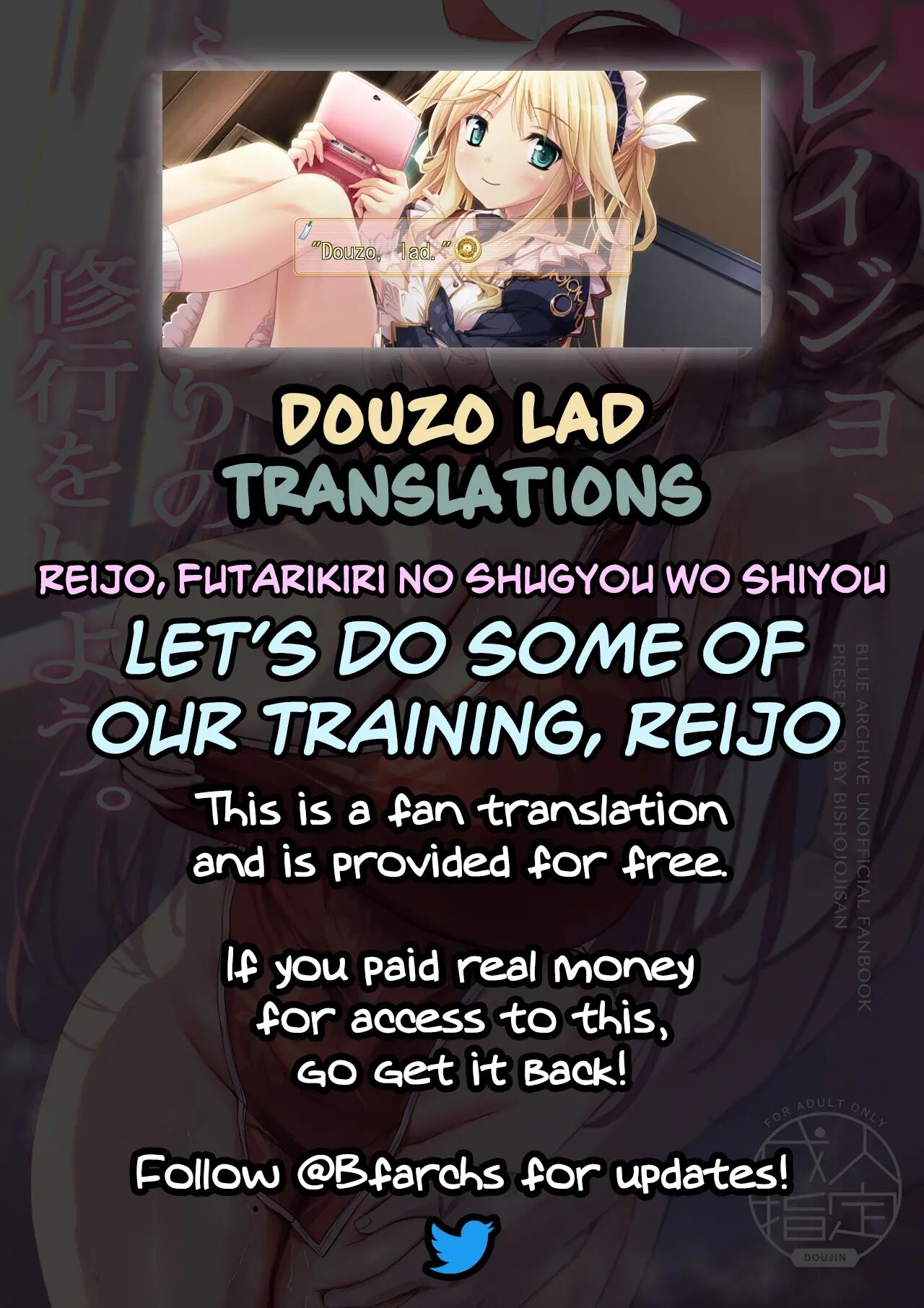 Let's Do Some Of Our Training, Reijo 1