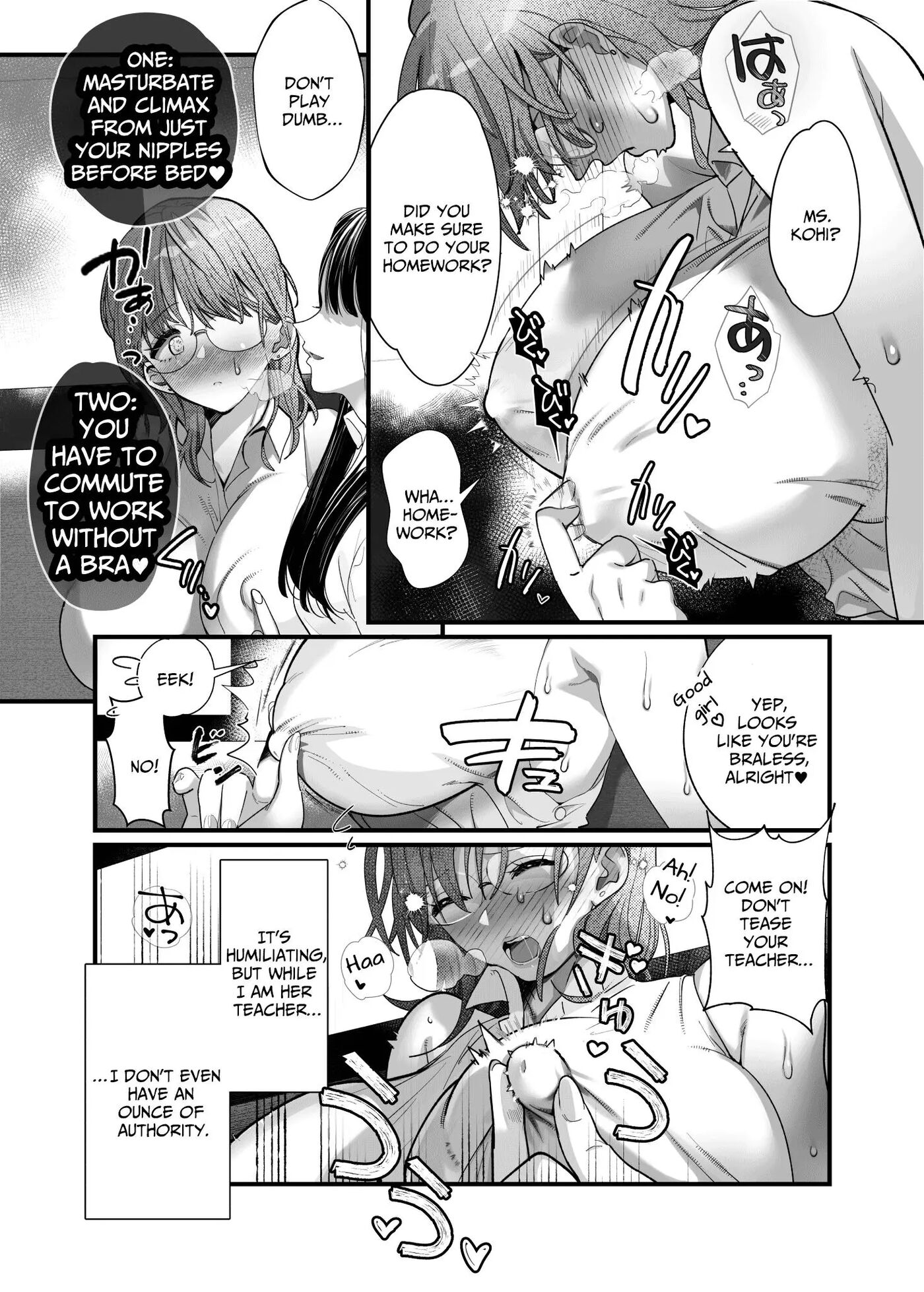 Lezzy Nipple Bus Commute ~female Teacher Defeated By Her Devilish Student~ 1