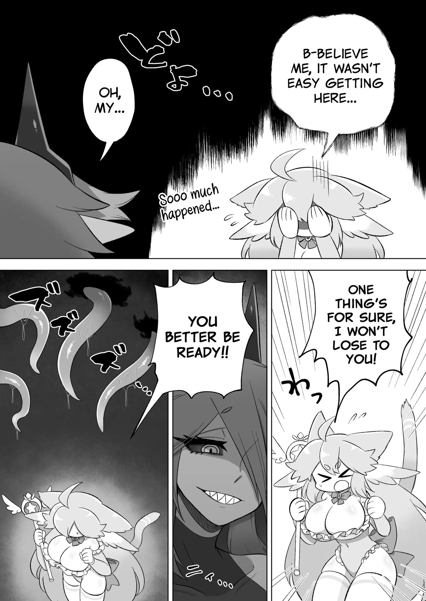 Mahou Shoujo Wa Shokushu To Futanari Inma Ni Ochiteiku 1