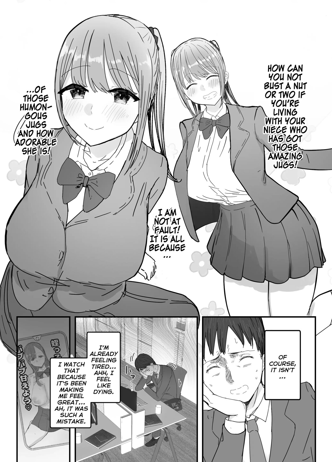 My Busty Niece, A High School Girl Living With Me, Gives Me A Lot Of Comfort Through Sweet Sex 1