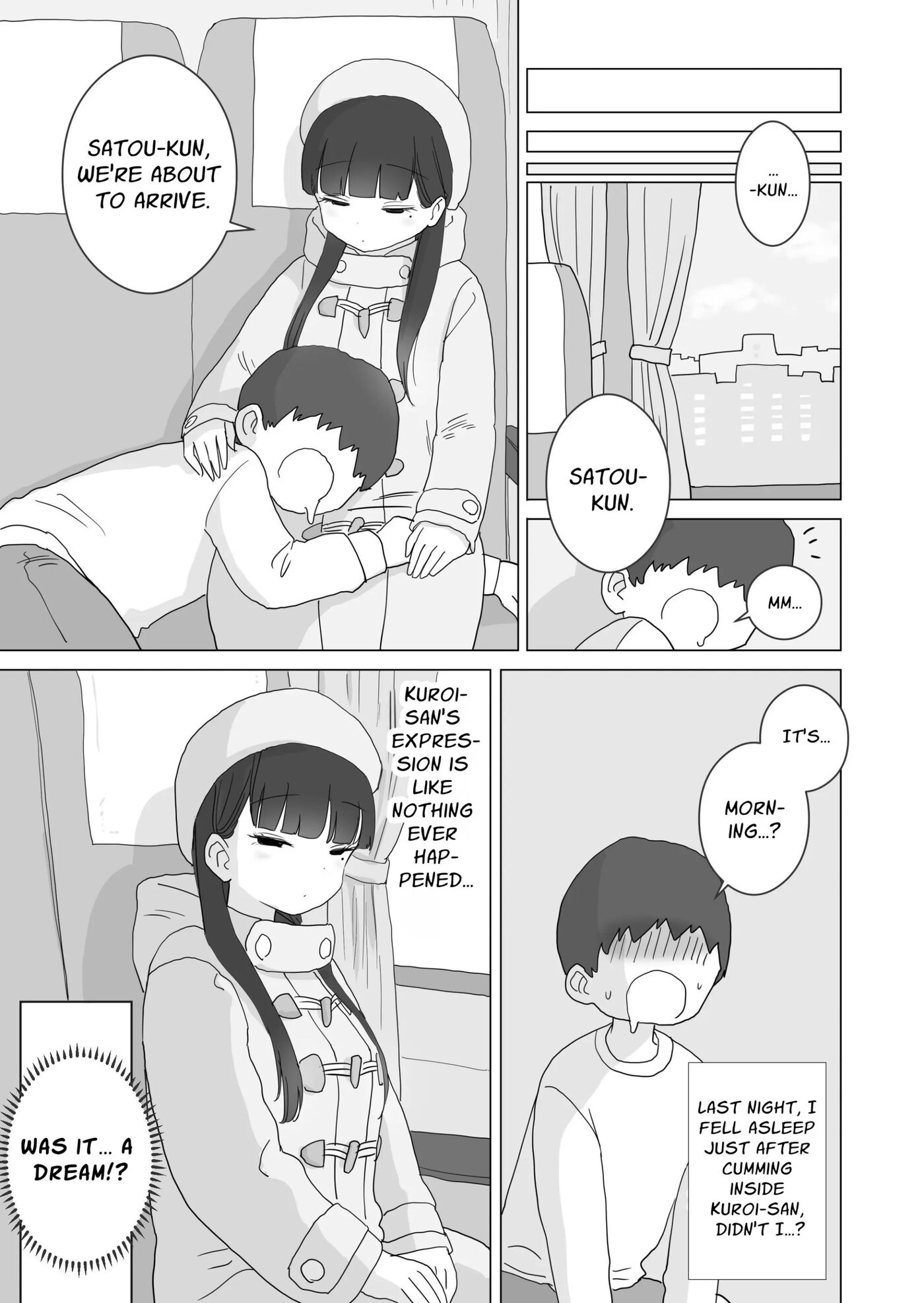My Classmate Kuroi Lets Me Secretly Creampie Her Even On An Overnight Bus 1