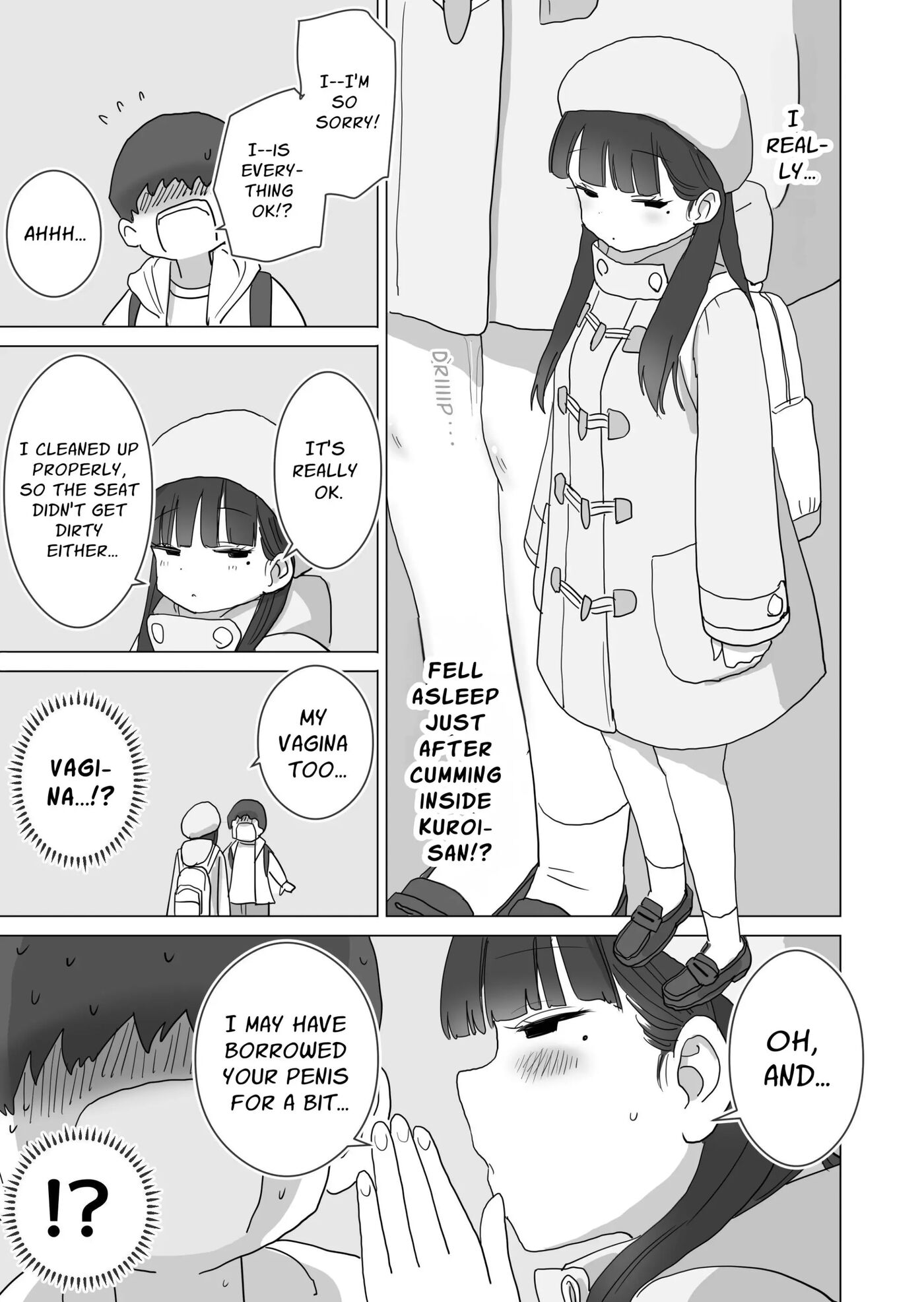My Classmate Kuroi Lets Me Secretly Creampie Her Even On An Overnight Bus 1