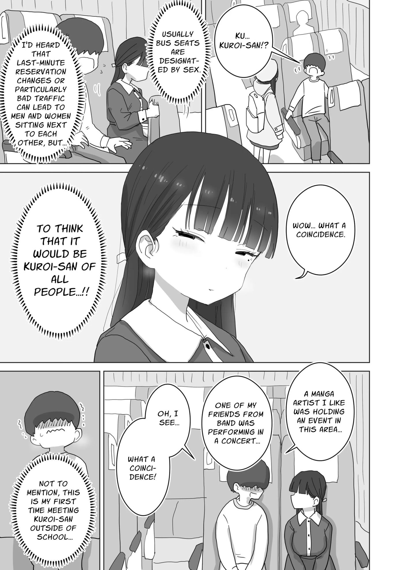My Classmate Kuroi Lets Me Secretly Creampie Her Even On An Overnight Bus 1