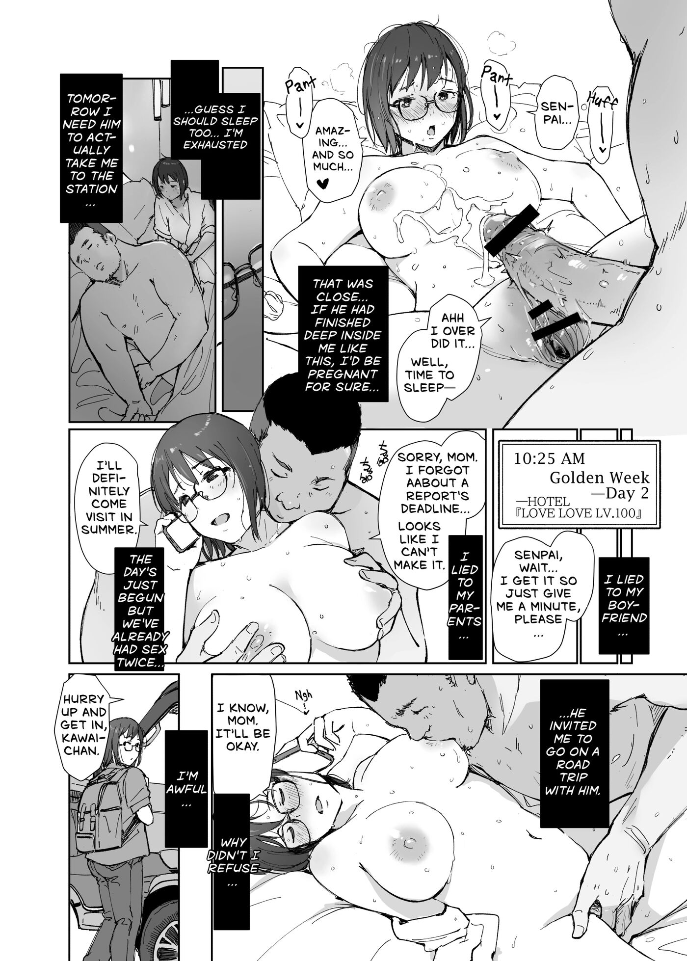 My Girlfriend's Rocky Ride In Senpai's Big Car Chapter 1 Page 45
