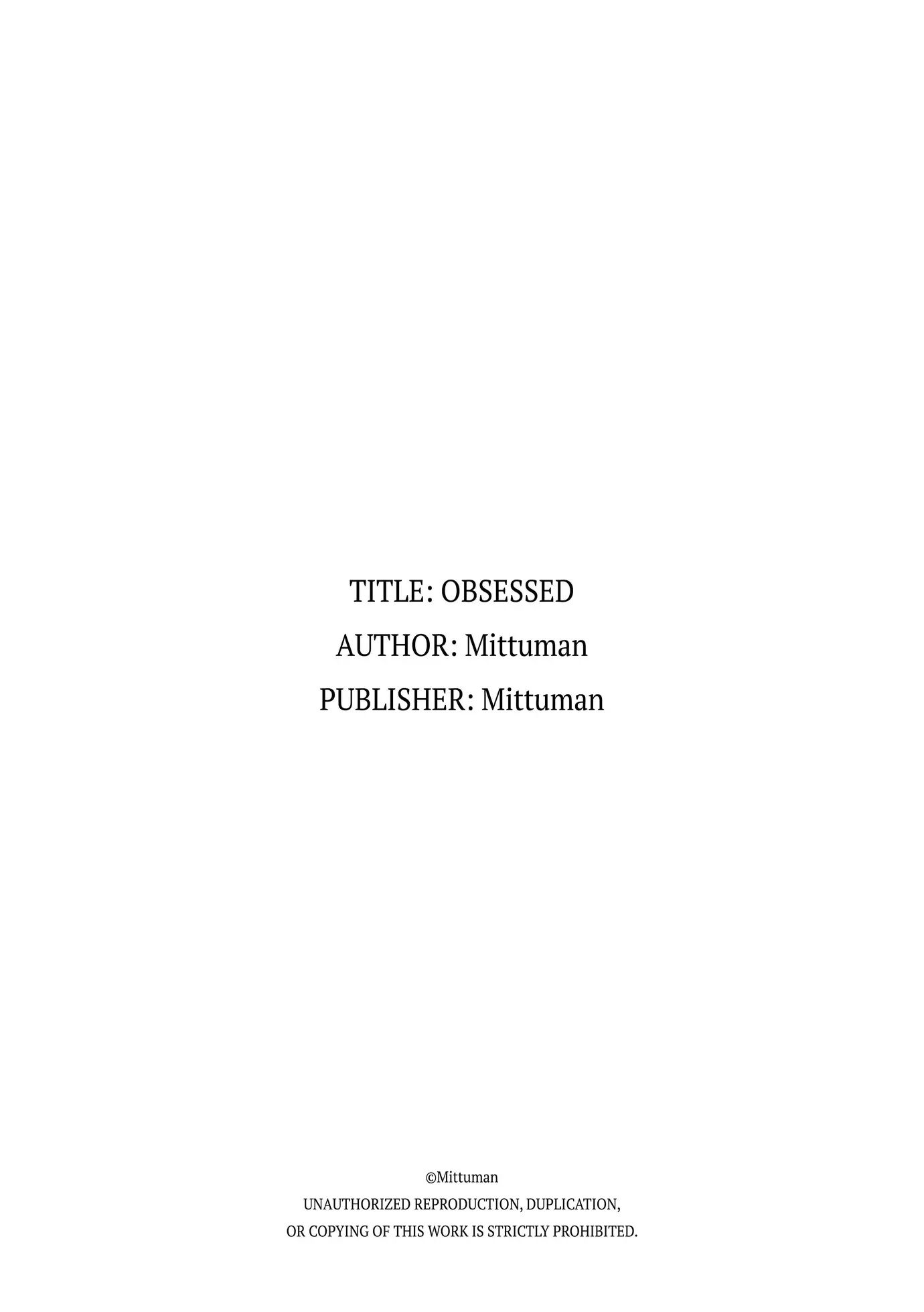 Obsessed (mittsuman) Chapter 1 Page 34