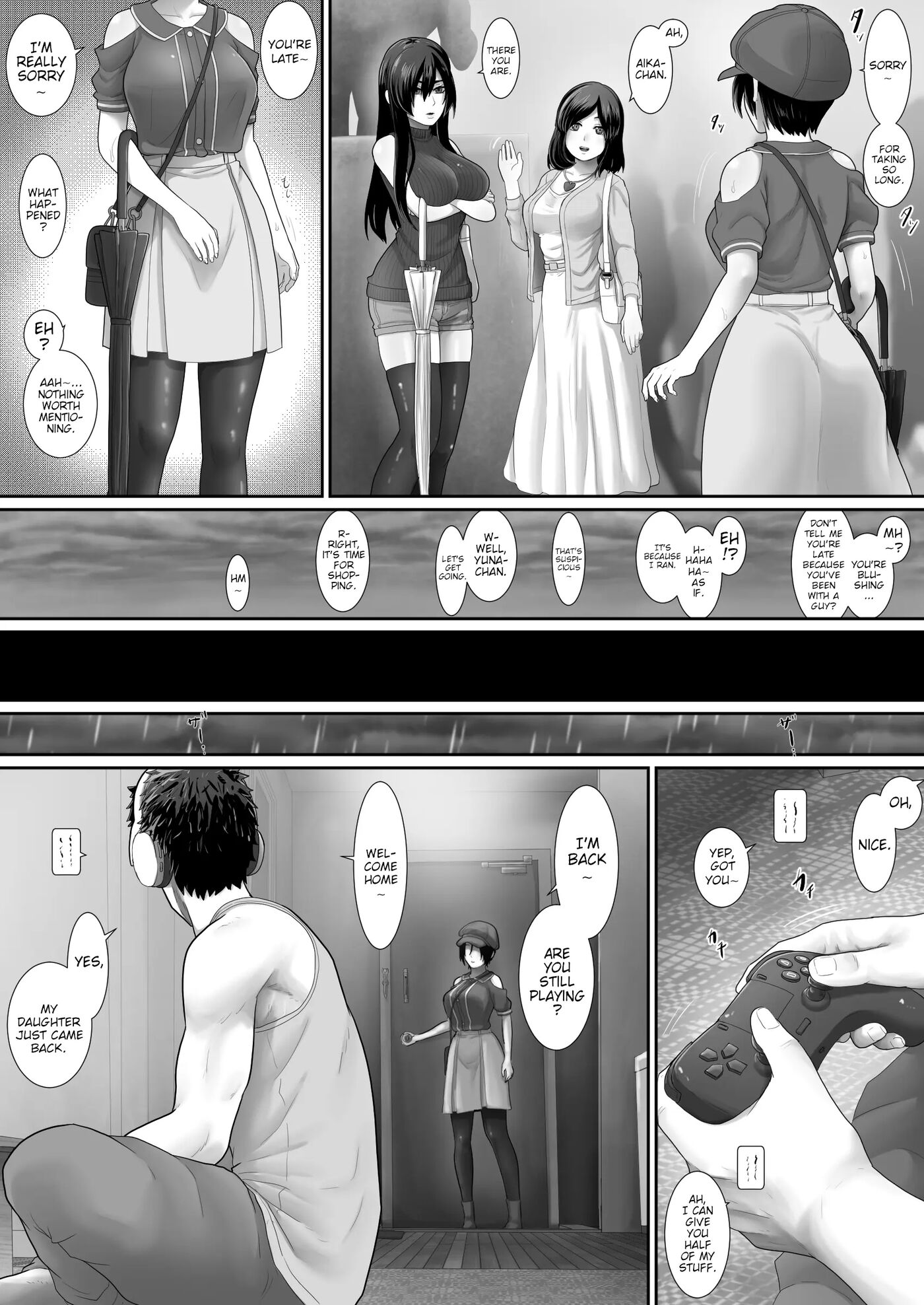 One Room, Father And Daughter Living Together 1