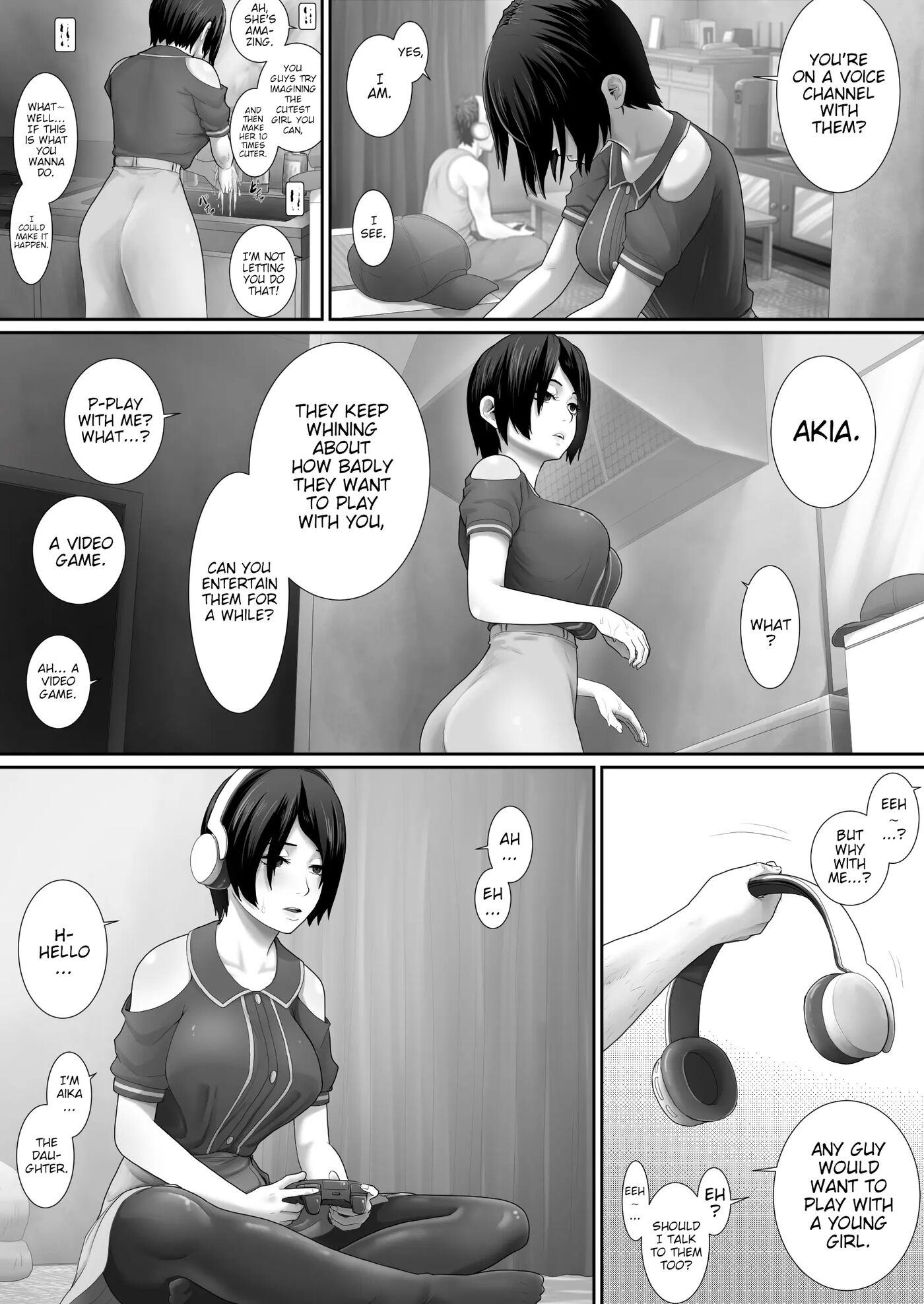 One Room, Father And Daughter Living Together 1