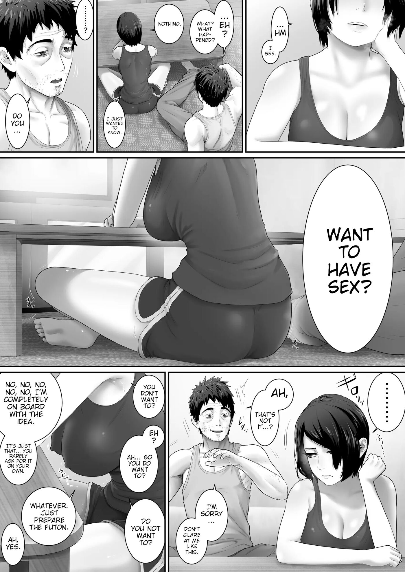 One Room, Father And Daughter Living Together 1
