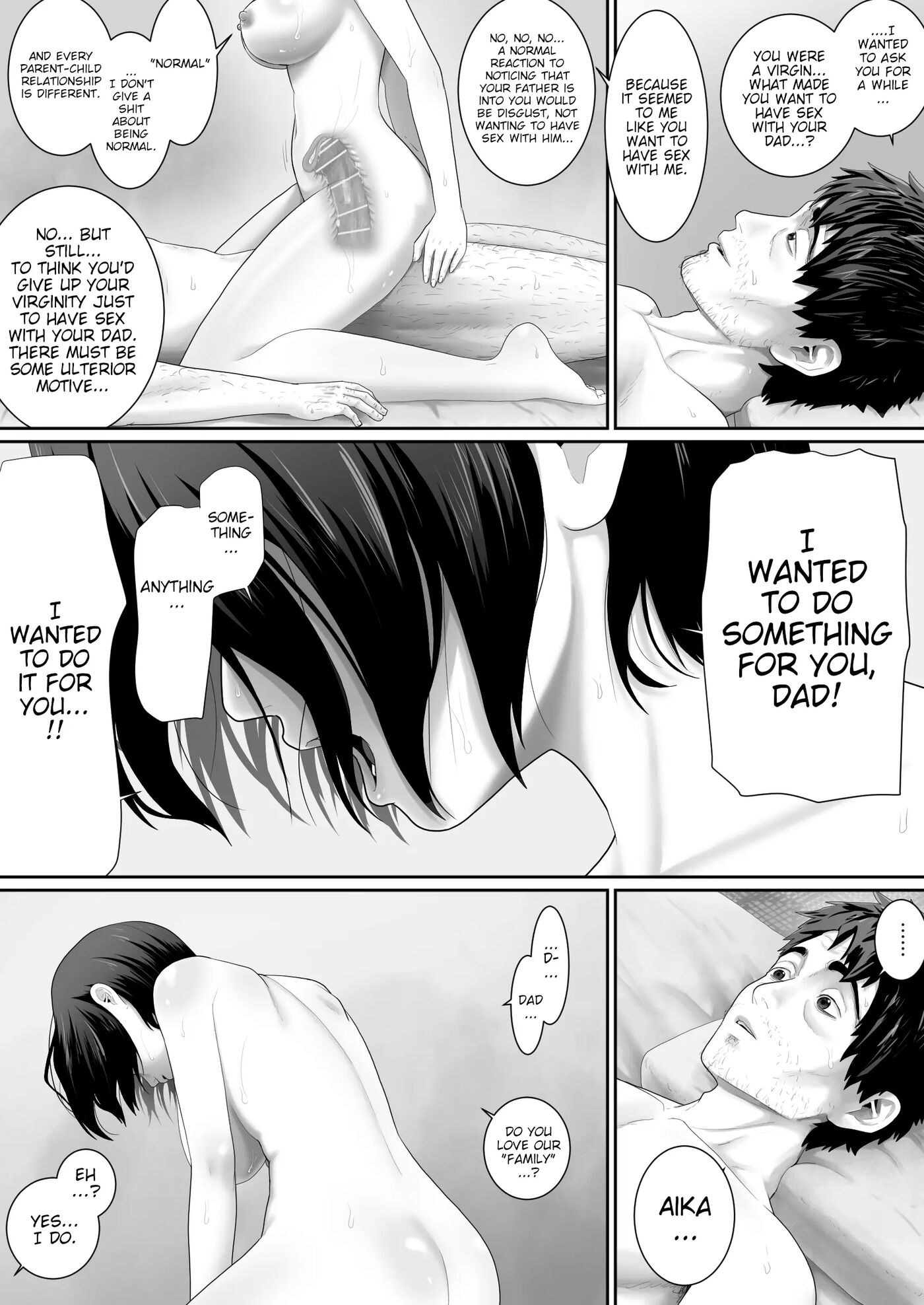 One Room, Father And Daughter Living Together 1