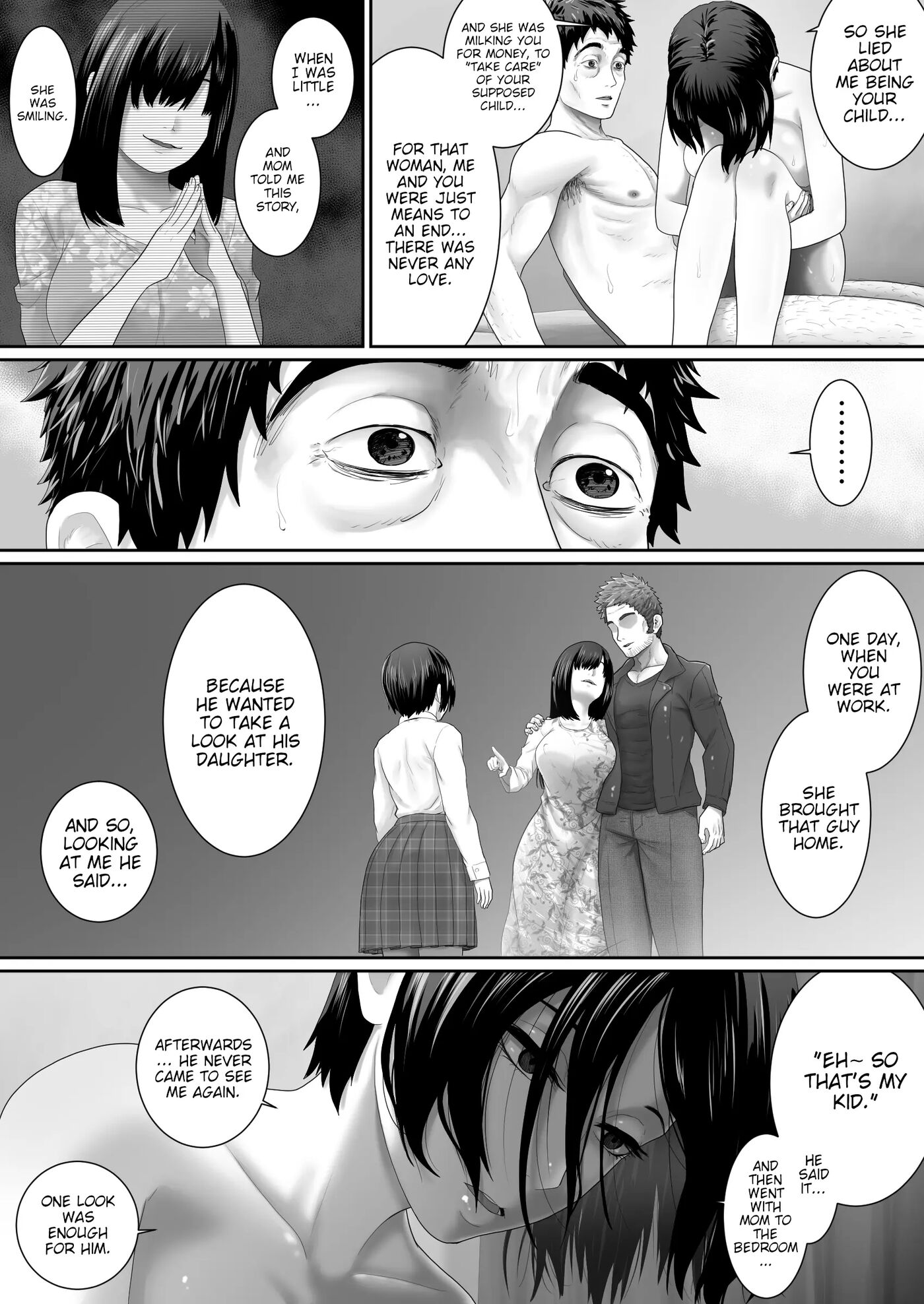 One Room, Father And Daughter Living Together 1