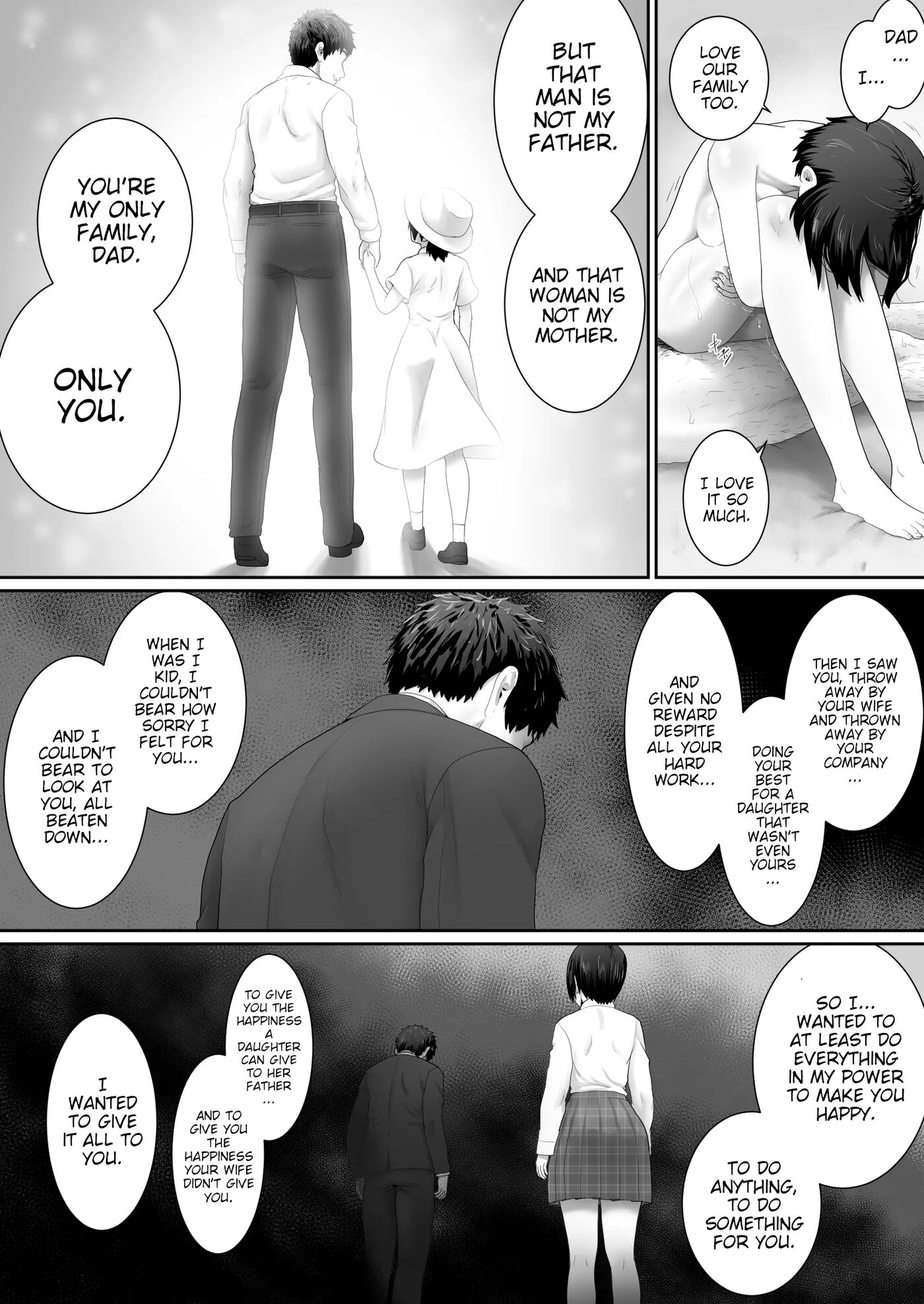 One Room, Father And Daughter Living Together 1