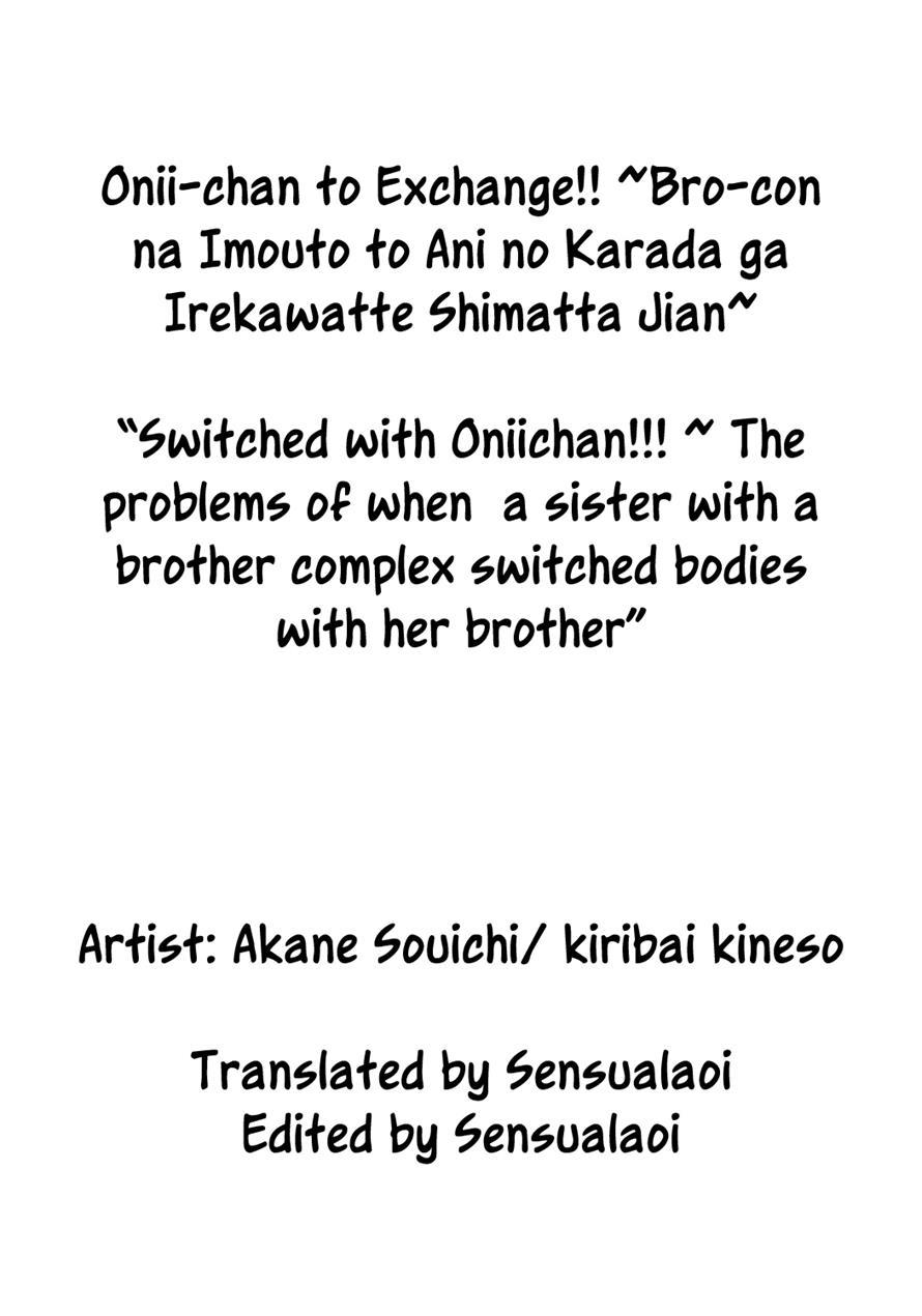 Onii-chan To Exchange!! ~bro-con Na Imouto To Ani No Karada Ga Irekawatte Shimatta Jian~ 1