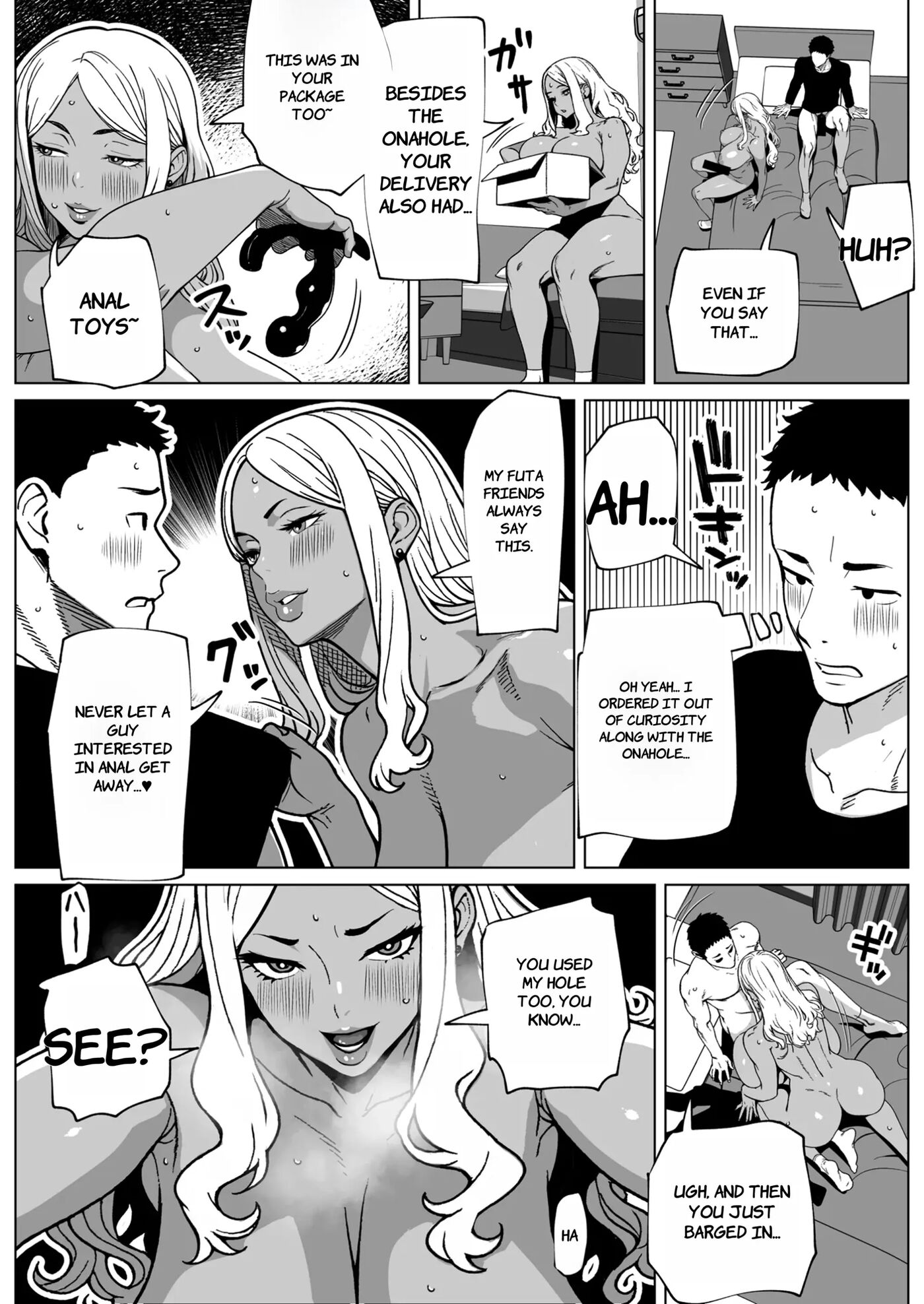 Otonari-san Wa Futanari Kuro Gal 1