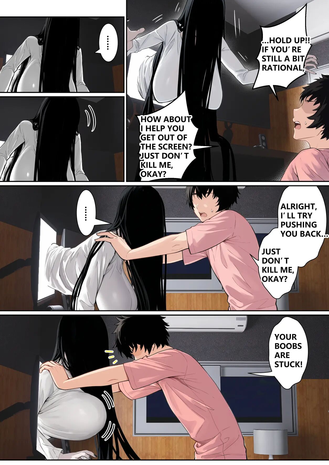 Regarding Sadako Getting Stuck On A Computer Screen 1