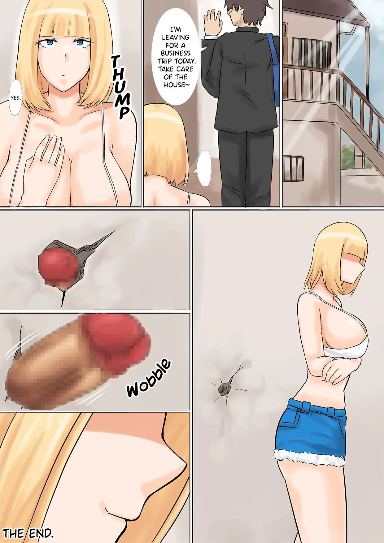 Sex With A Married Gyaru Through A Hole In The Wall 1