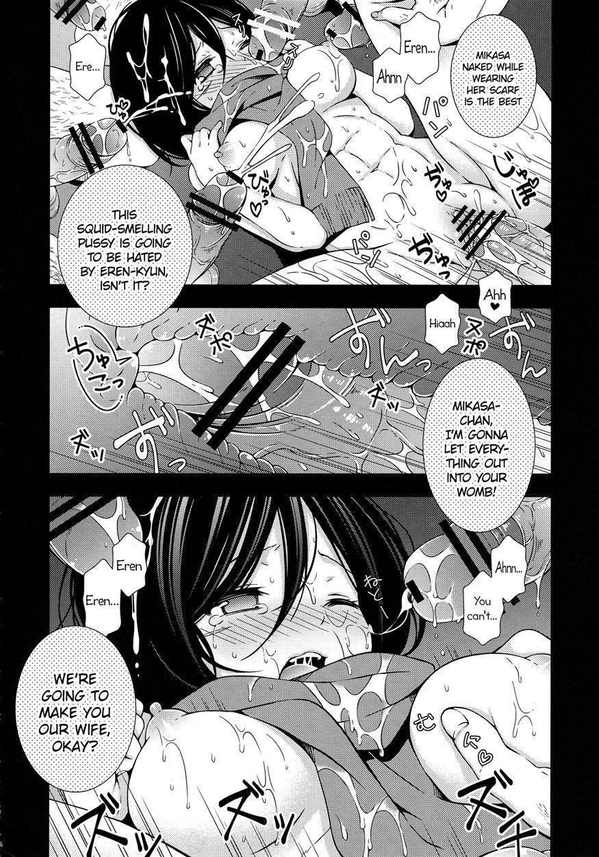 Shingeki No Kyojin Dj - Bunny Girl No Mikasa To Eroi Koto Suru Hon 1