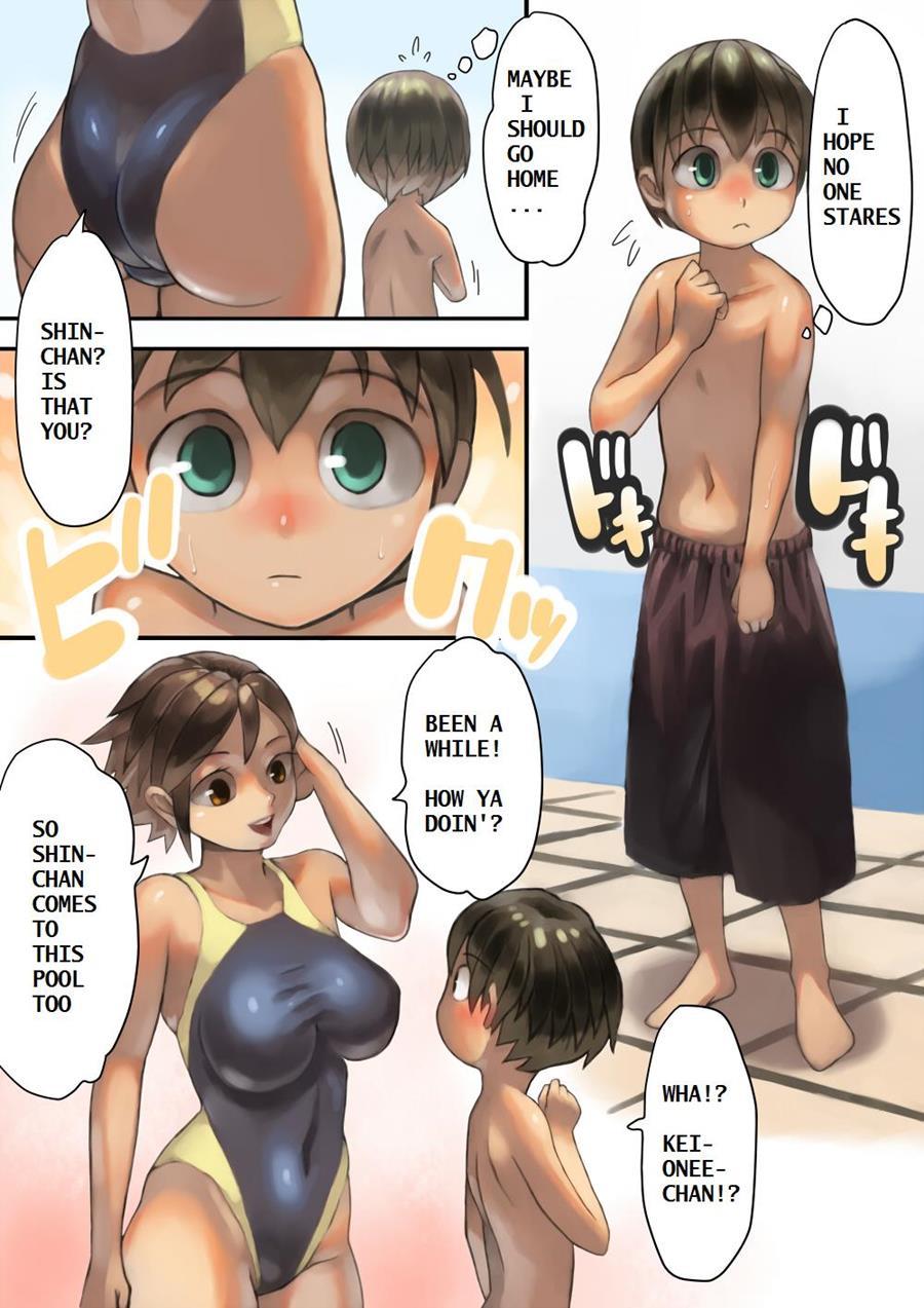 Sisterly Cousin And The Shota Worrying About His Size 1