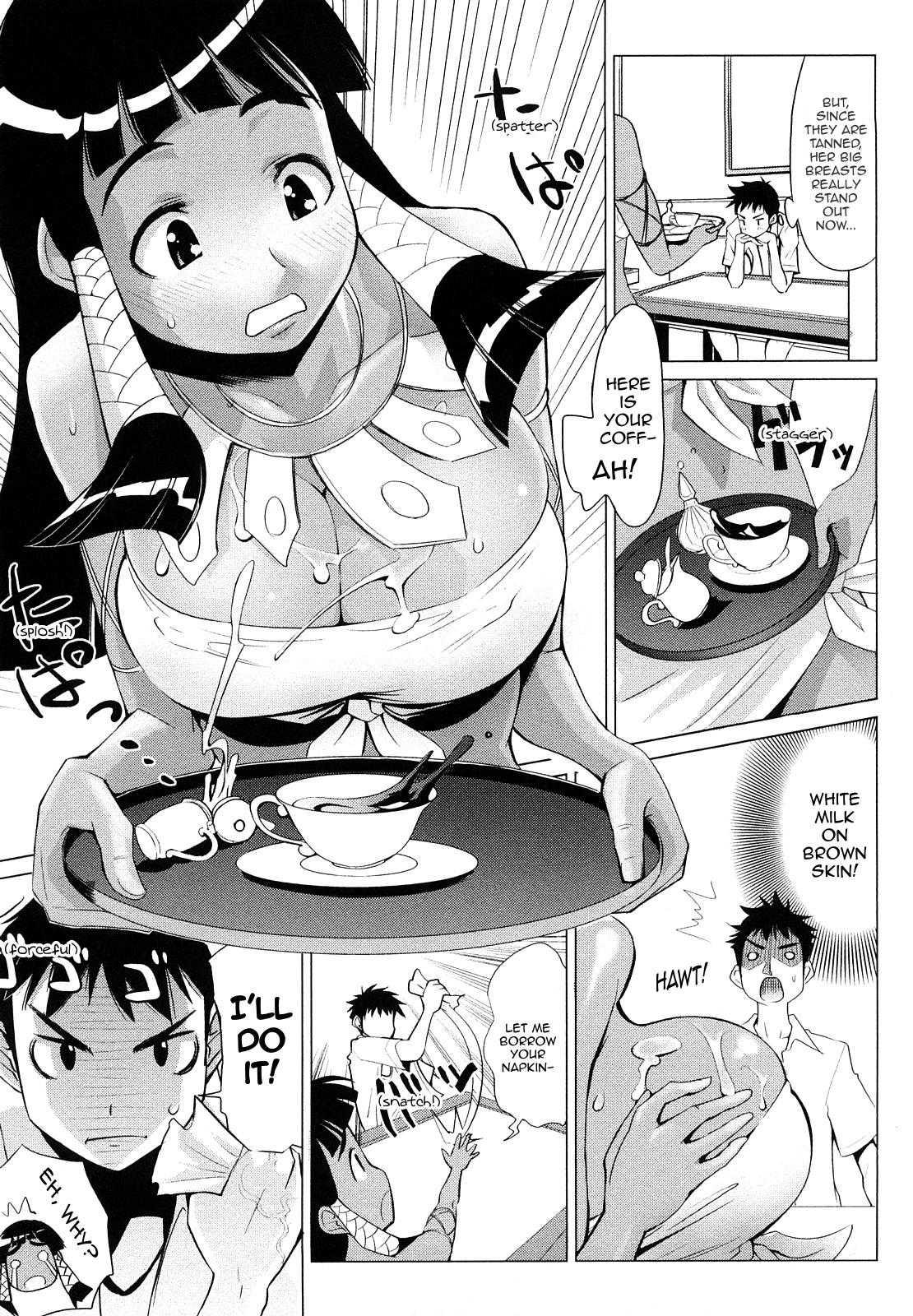Summer-tanned Breasts Cafe 1